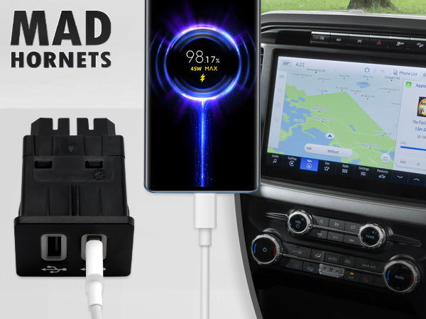 Module d'interface de mise à niveau Apple USB CarPlay pour Ford F-150 2017-2020 Sync 3 Media Hub HC3Z-19A387-H