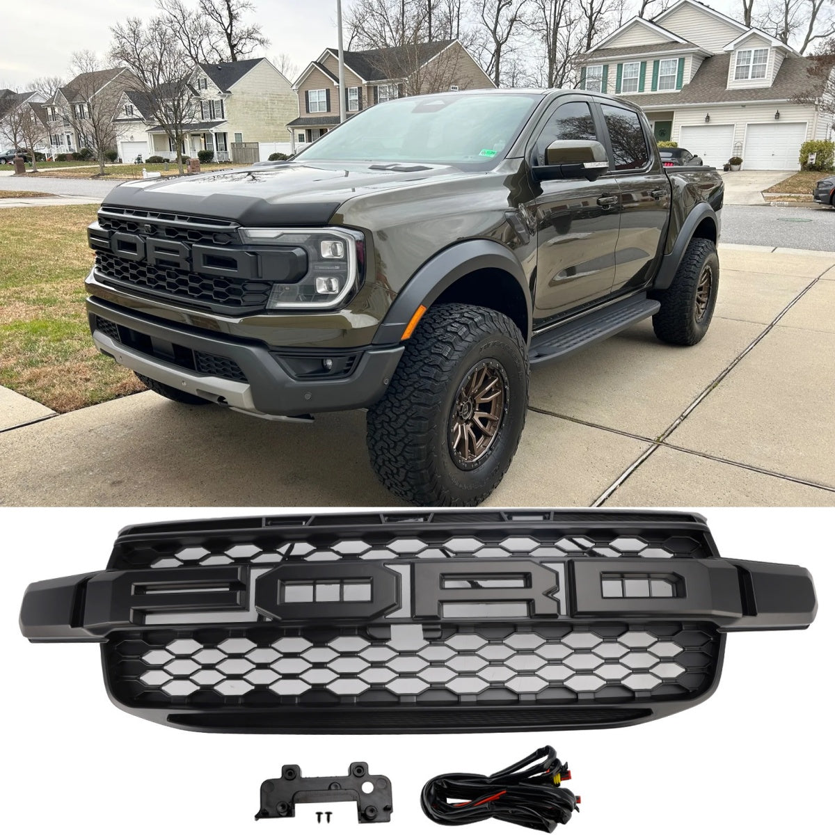 Front Bumper Grill Grille Pour Ford Ranger Next Gen T9 2023-2025