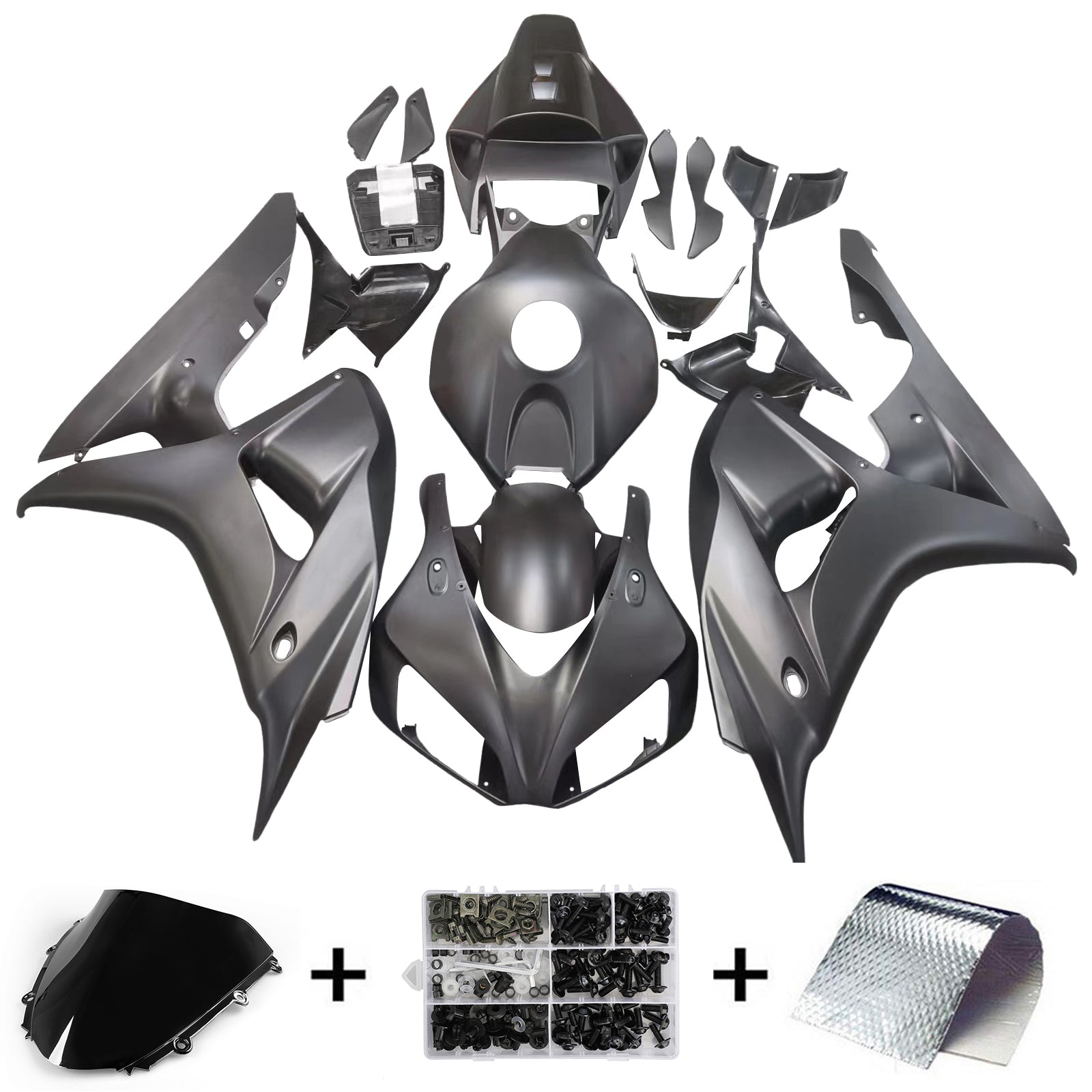 Kit de carénage par injection, carrosserie en plastique ABS, adapté à la Honda CBR1000RR 2006-2007