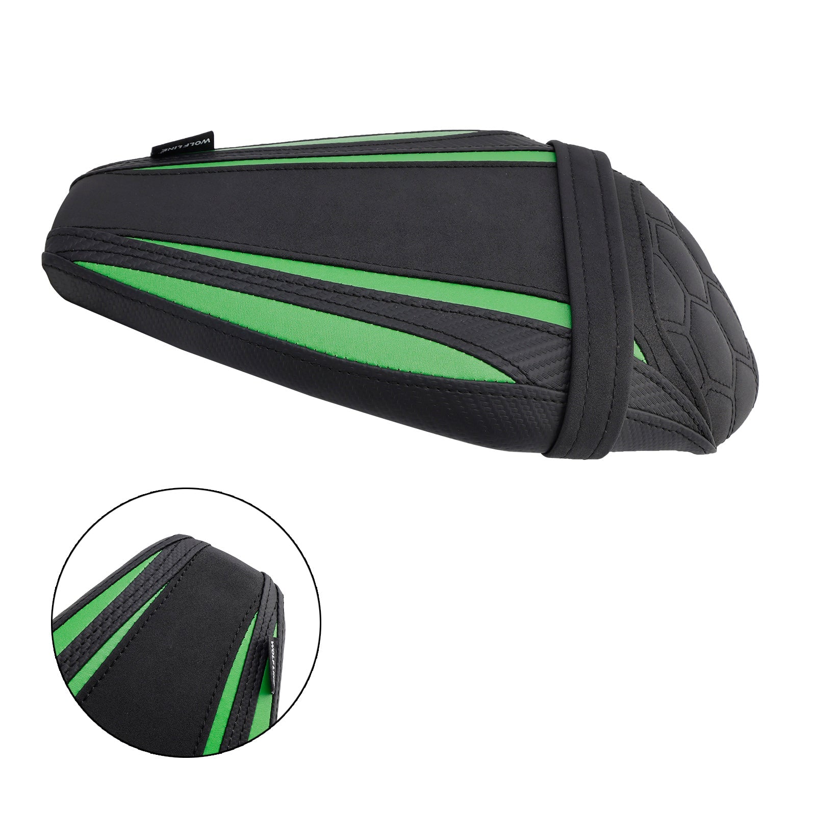 Sella passeggeri posteriore verde per Kawasaki ZX-10R/RR 2021-2023