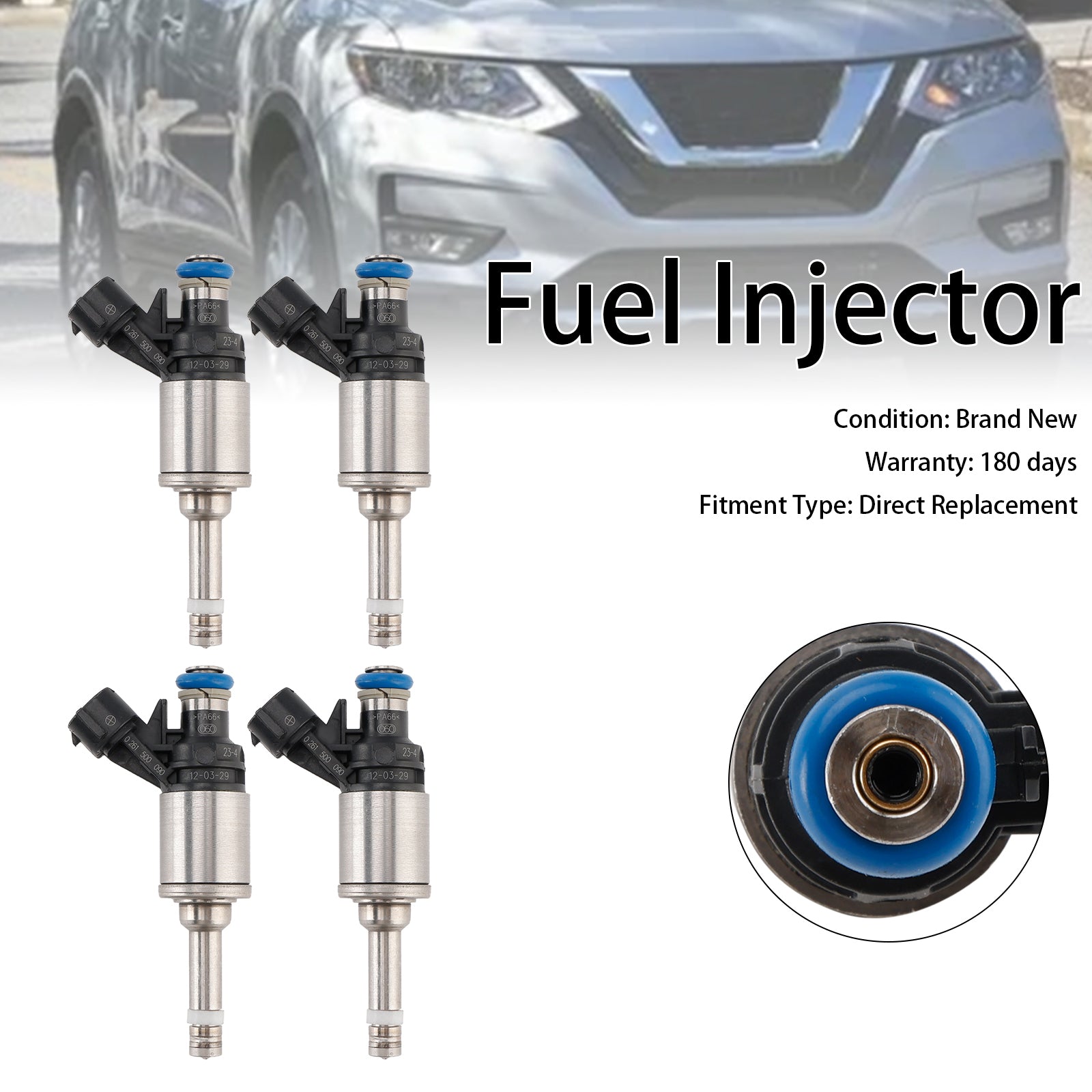 Iniettore di carburante a 4 pezzi 0261500090 16600-1VA0A per Nissan Rogue 2.0L 2017-2019