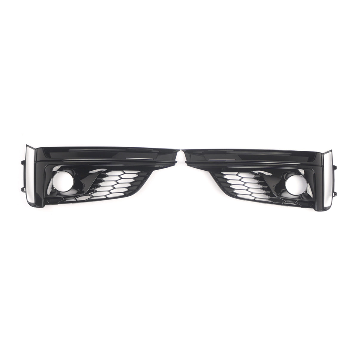2PCS Front Bumper Fog Light Grille Cover Pour Audi A5 S5 S-Line 2018-2019