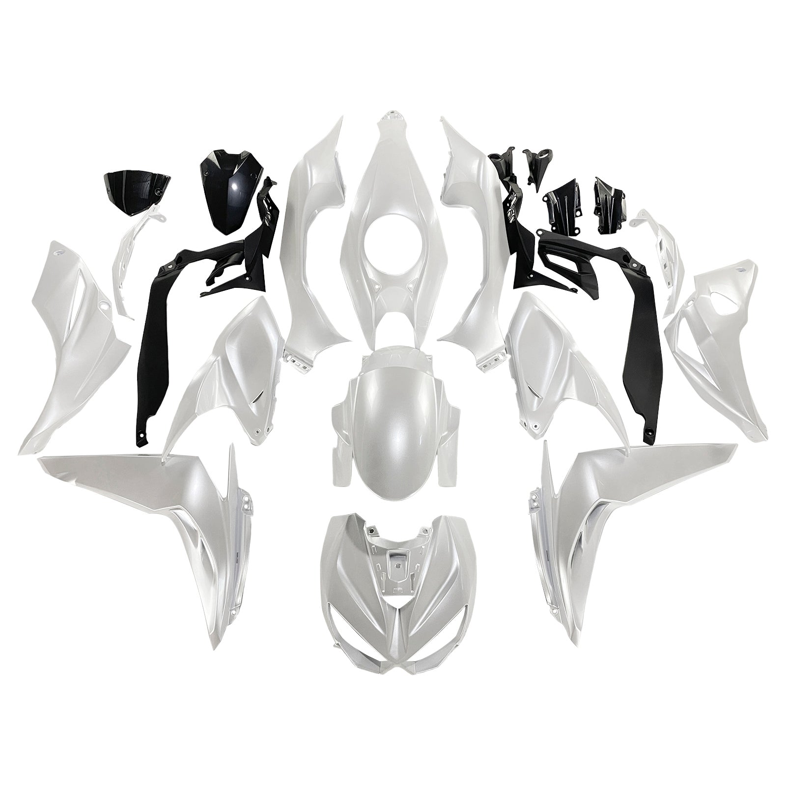 Kit de carénage en plastique ABS injecté compatible avec Kawasaki Z1000 2014-2017