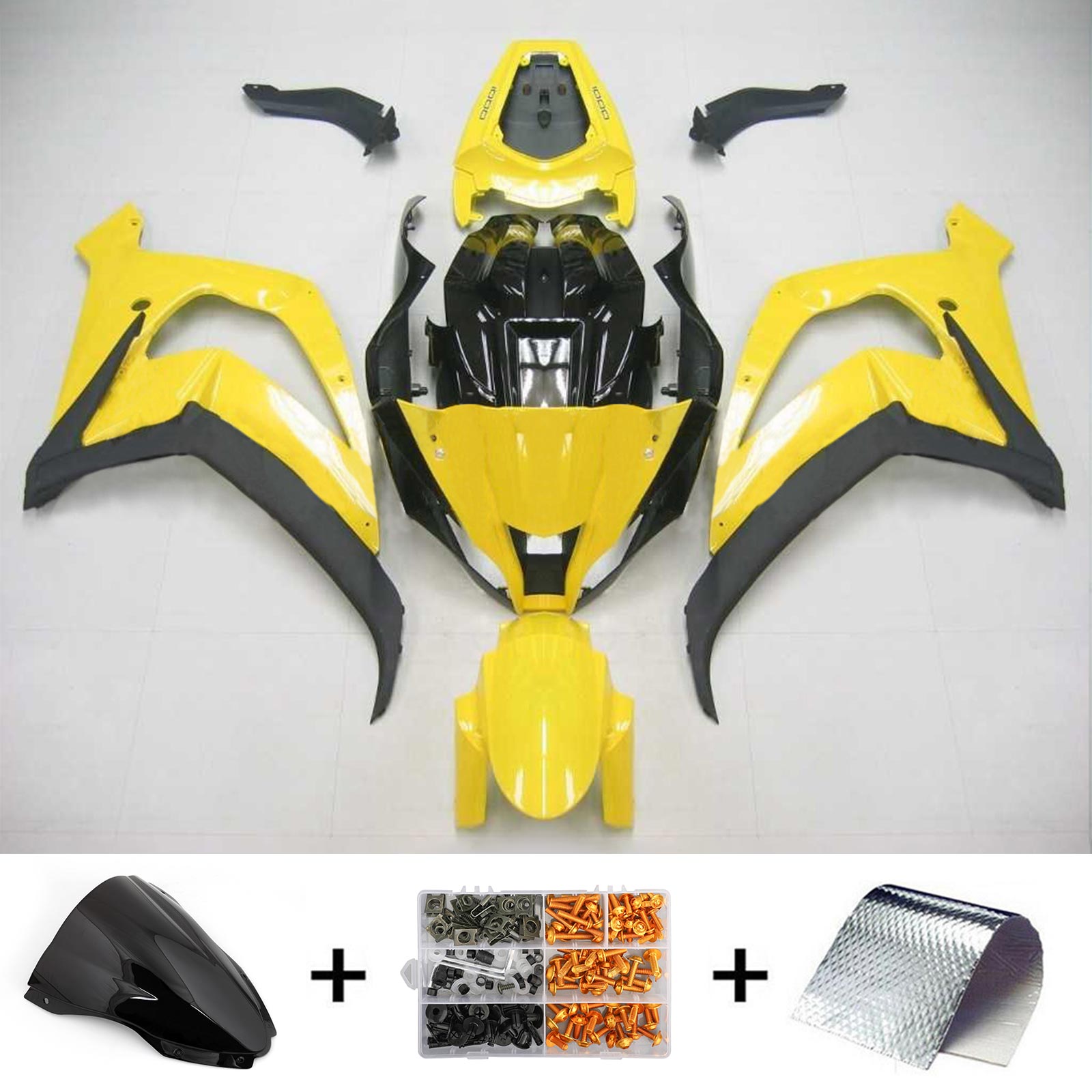 Kit de carénage injecté en plastique ABS pour Kawasaki ZX10R 2016-2020