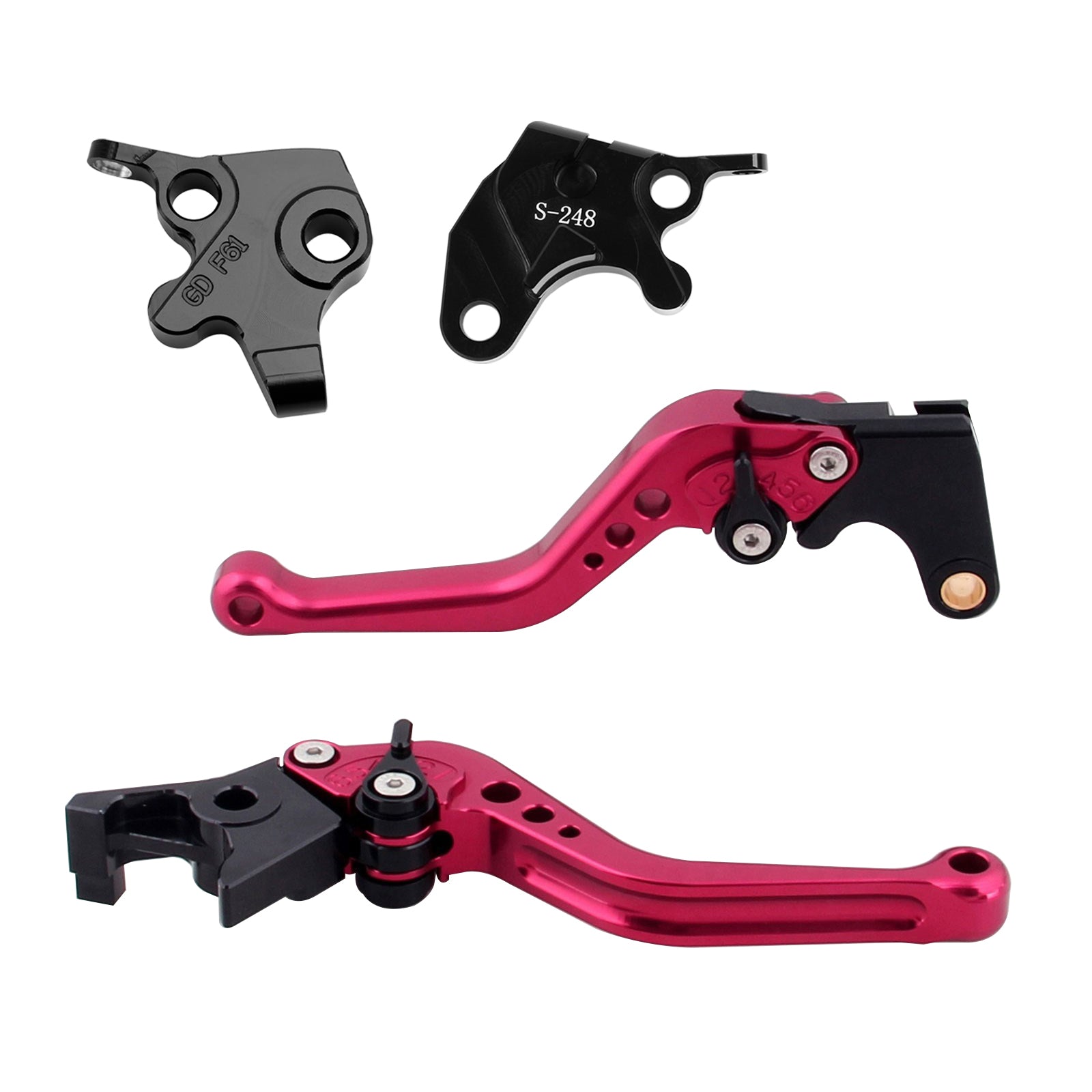 Palanca de freno y embrague corta para Yamaha YZF R125 2008-2011