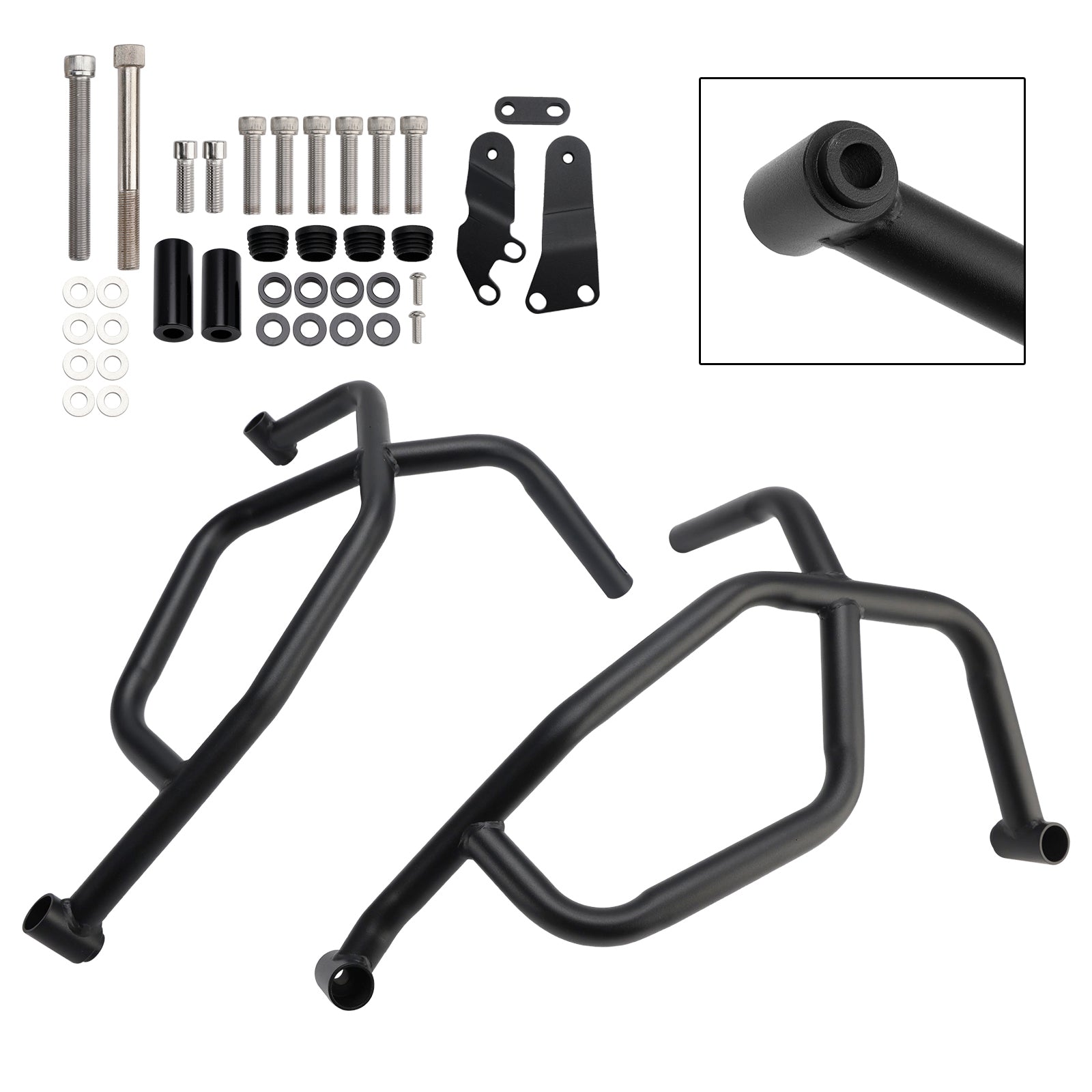 Barre de protection inférieure pour moteur Yamaha Tracer 7 (2021-2025), cadre en acier, noir