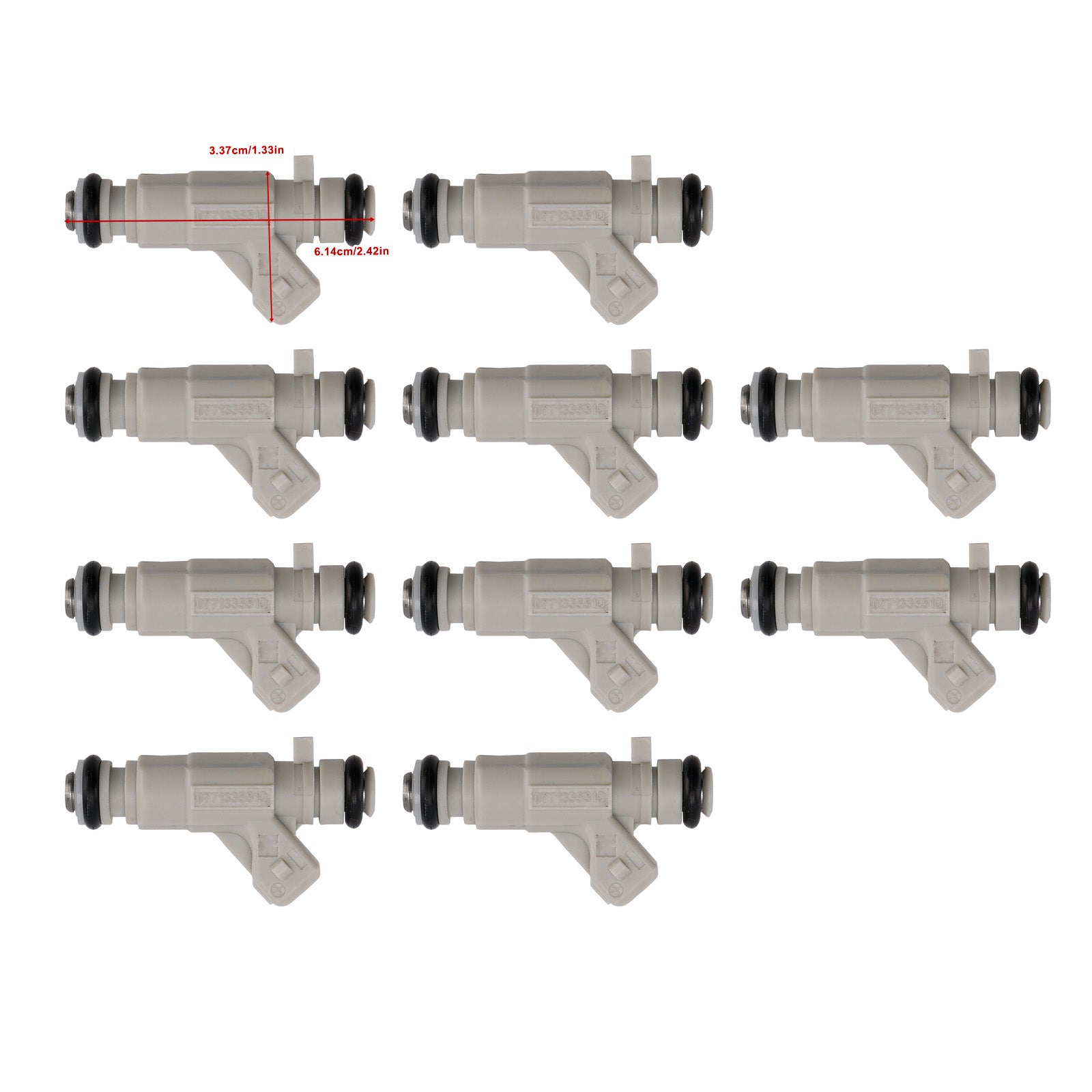 8 inyectores de combustible para Audi S6 S8 4.2L V8 2001-2003 0280155988 077133551Q
