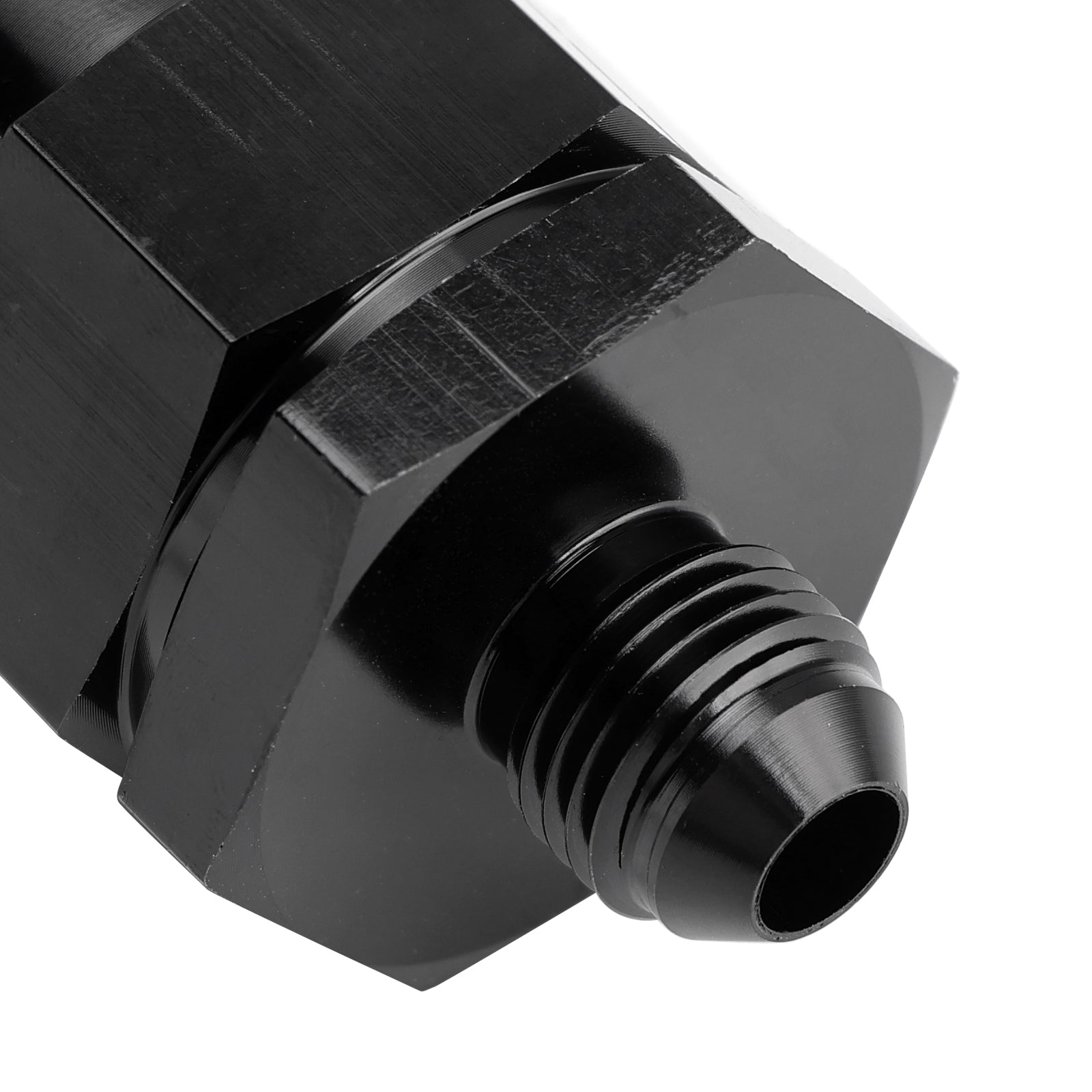 Adaptateur de filtre en ligne AN6 noir pour systèmes de carburant avec élément filtrant de 30 microns