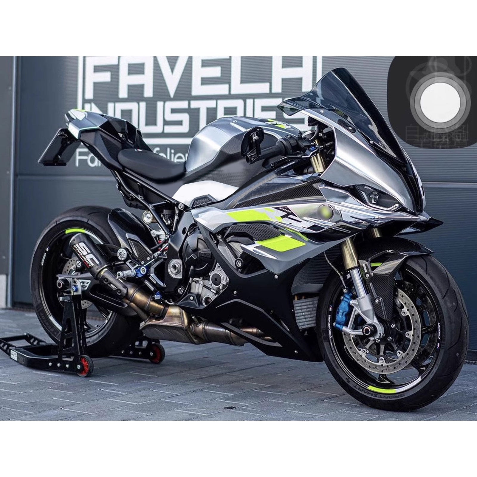 2023-2024 BMW S1000RR Kit de carenado de inyección de carrocería de plástico ABS