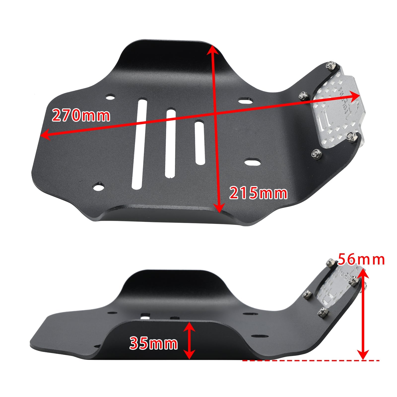 Piastra protezione carter in alluminio Moto Guzzi V9 Bobber 2020-2024
