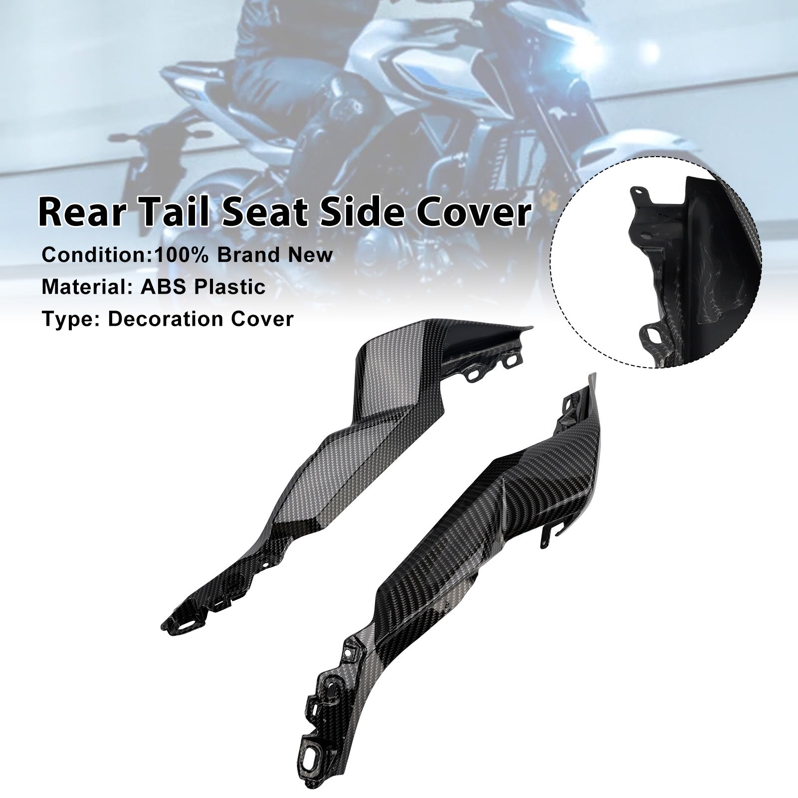 Carénage latéral de selle arrière pour Yamaha YZF-R3 R25 MT-03 (2025-2026)