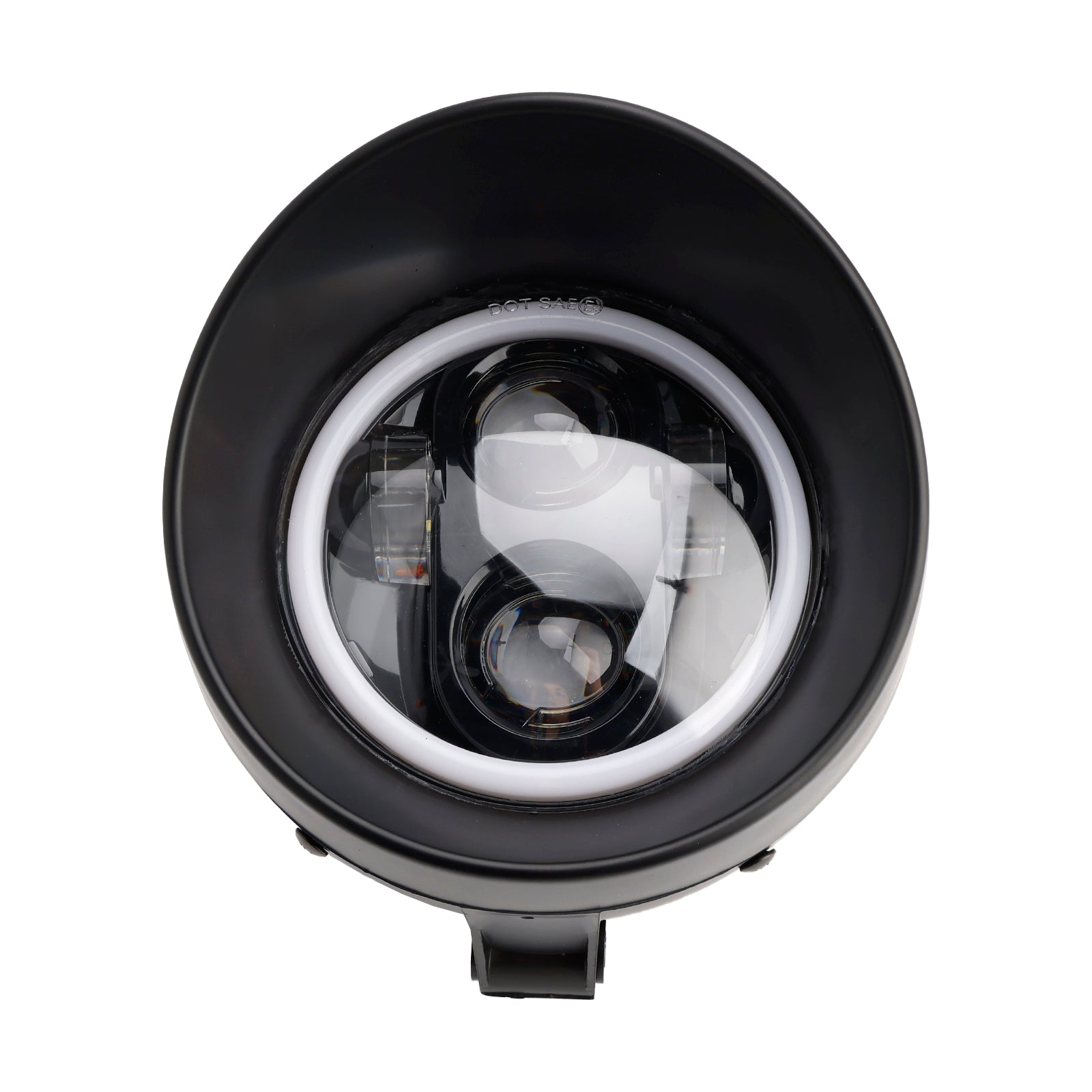 5,75 inch Universal Front Lighthouse, 4 bollen, chroom, voor motorfiets