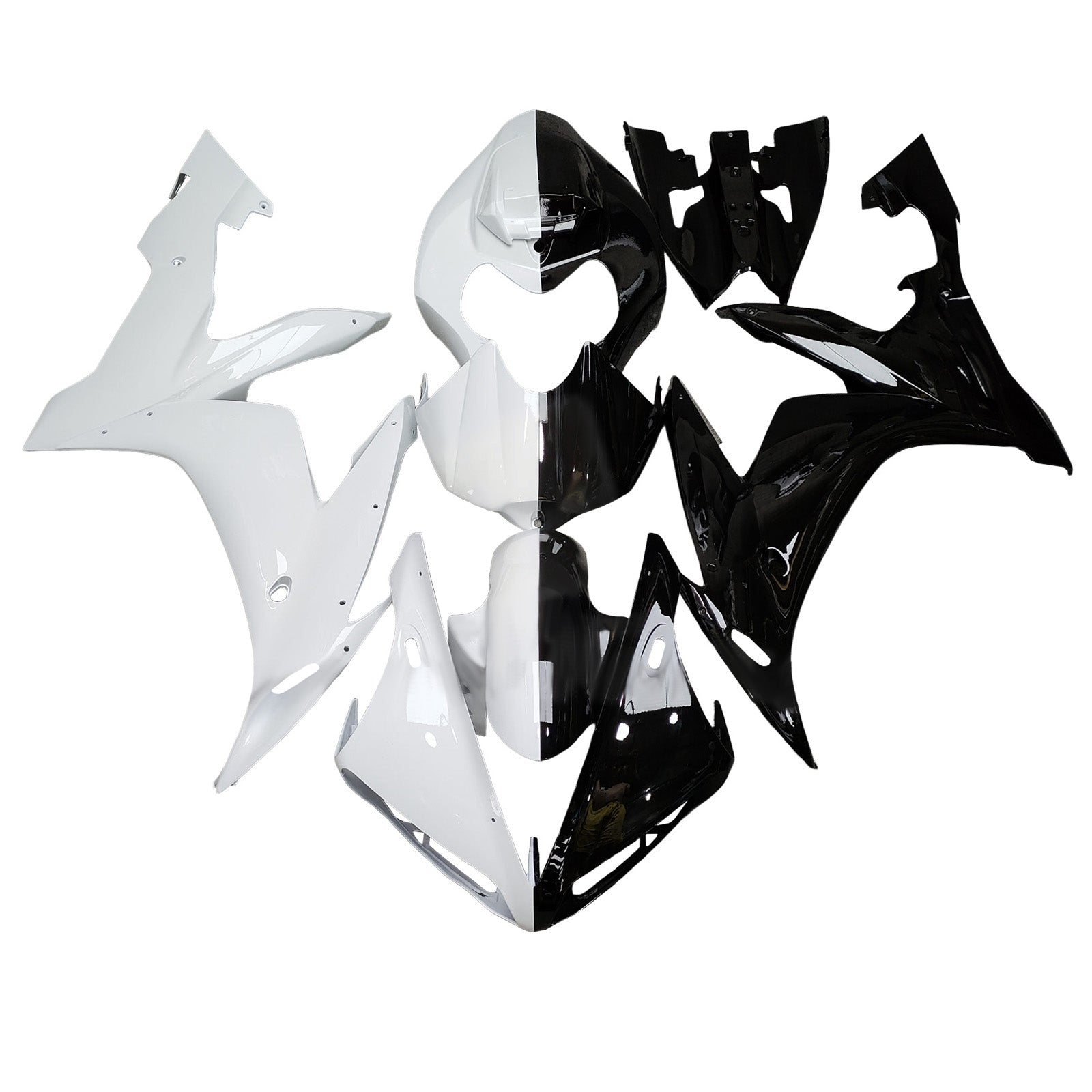 Kit carenatura iniettata in plastica ABS per Yamaha YZFR1 YZF-R1 2004-2006
