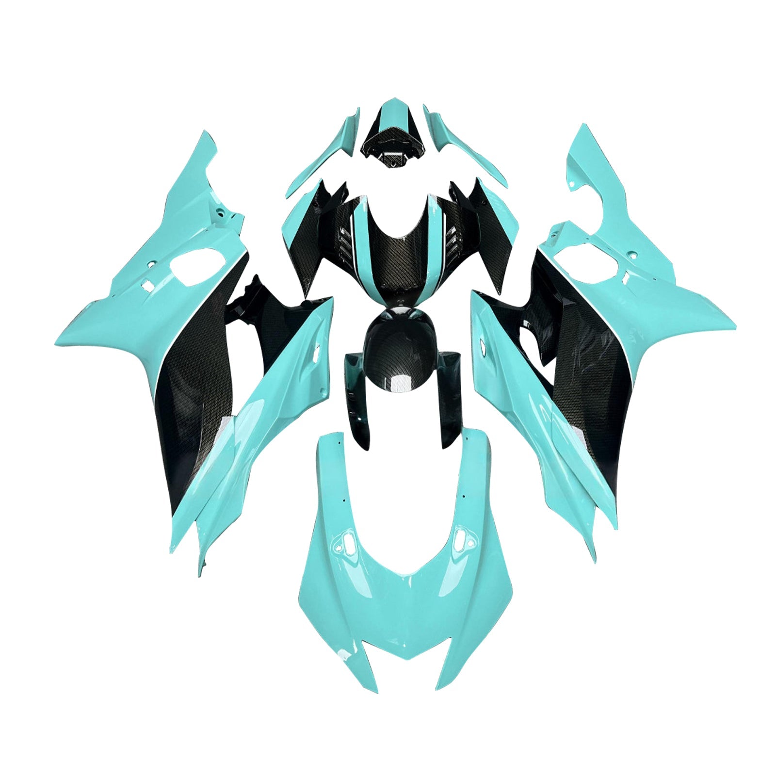 Kit de carenado inyectado de plástico ABS para Yamaha YZF-R6 2017-2023