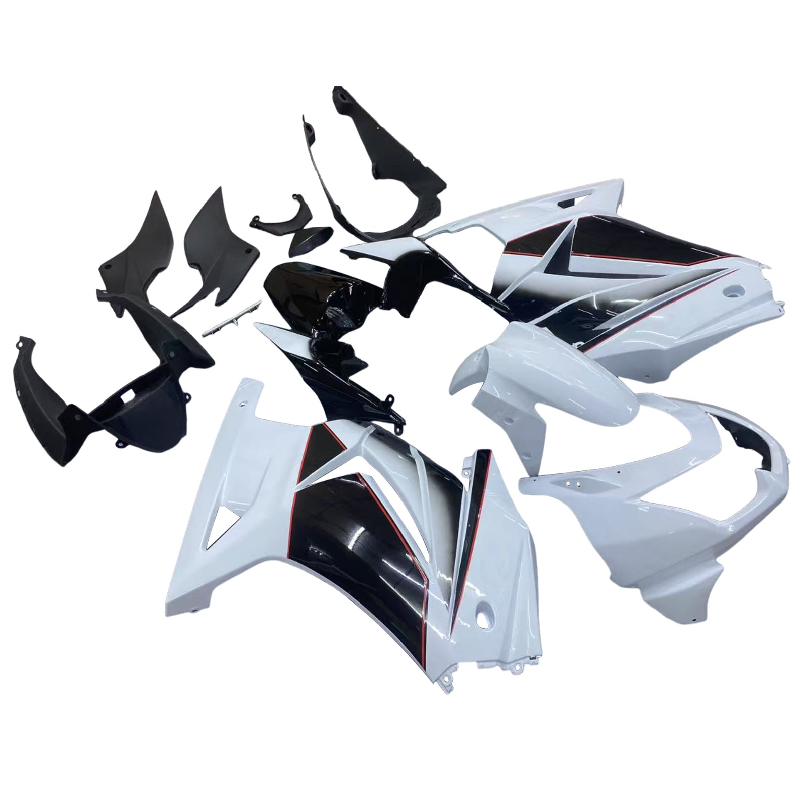 Kit de carénage par injection, carrosserie en plastique ABS, compatible avec Kawasaki EX250 Ninja 250RR 2008-2012