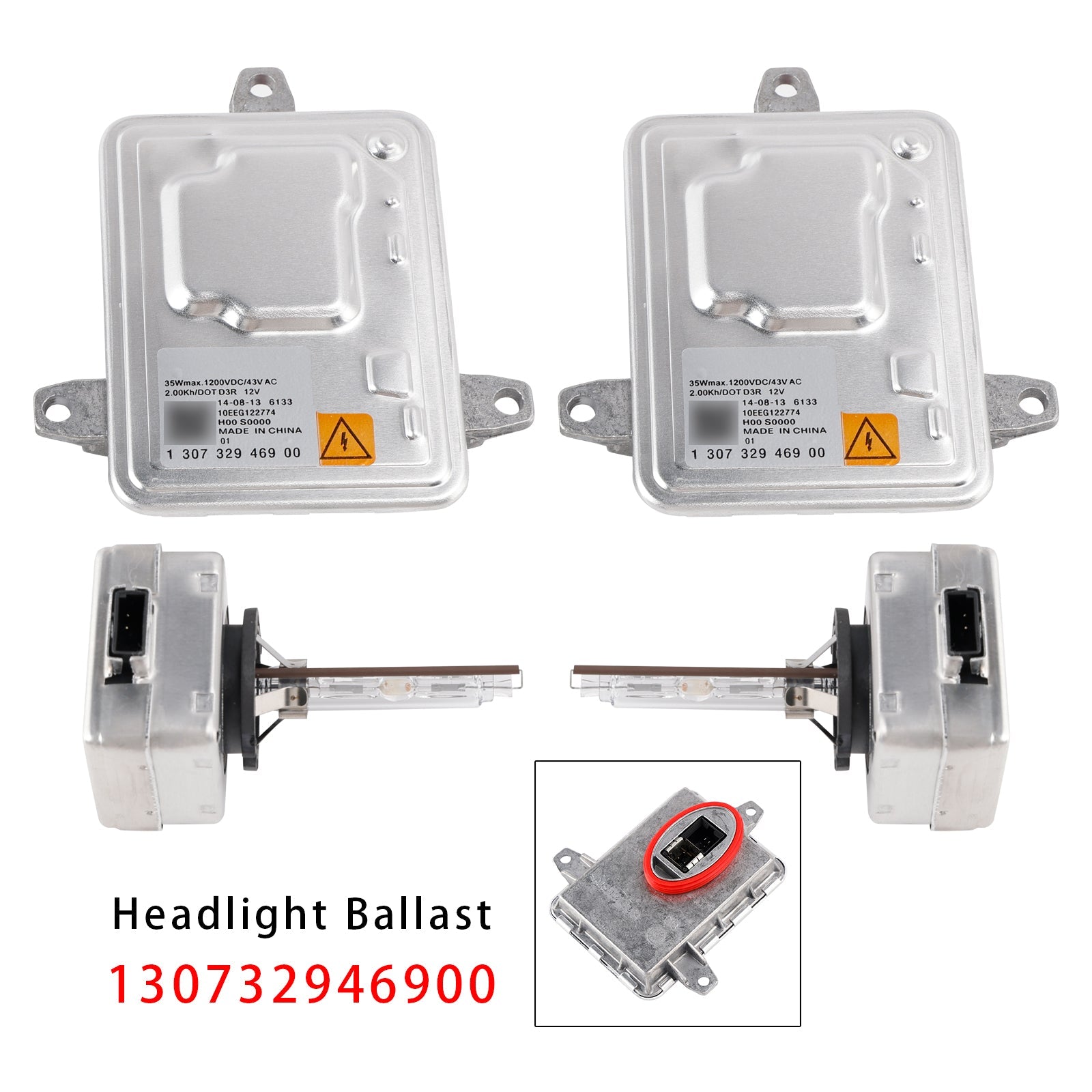 Kit de ballast xénon, unité de contrôle HID et ampoules D3S pour Jeep Cherokee 2014-2018