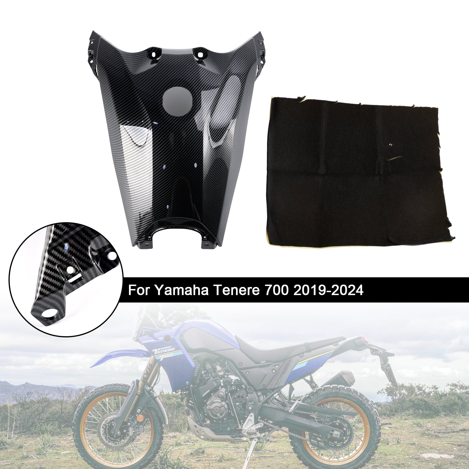 Yamaha Tenere 700 2019-2024 Brandstoftankdekselbeschermer