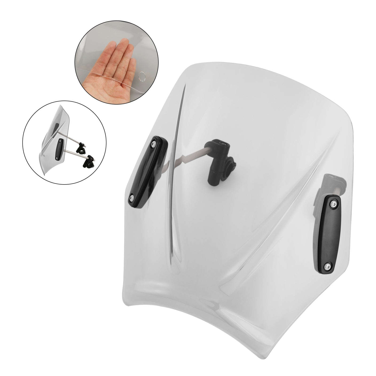 Moto con manubrio 22 mm/7/8 "Vidone del parabrezza universale