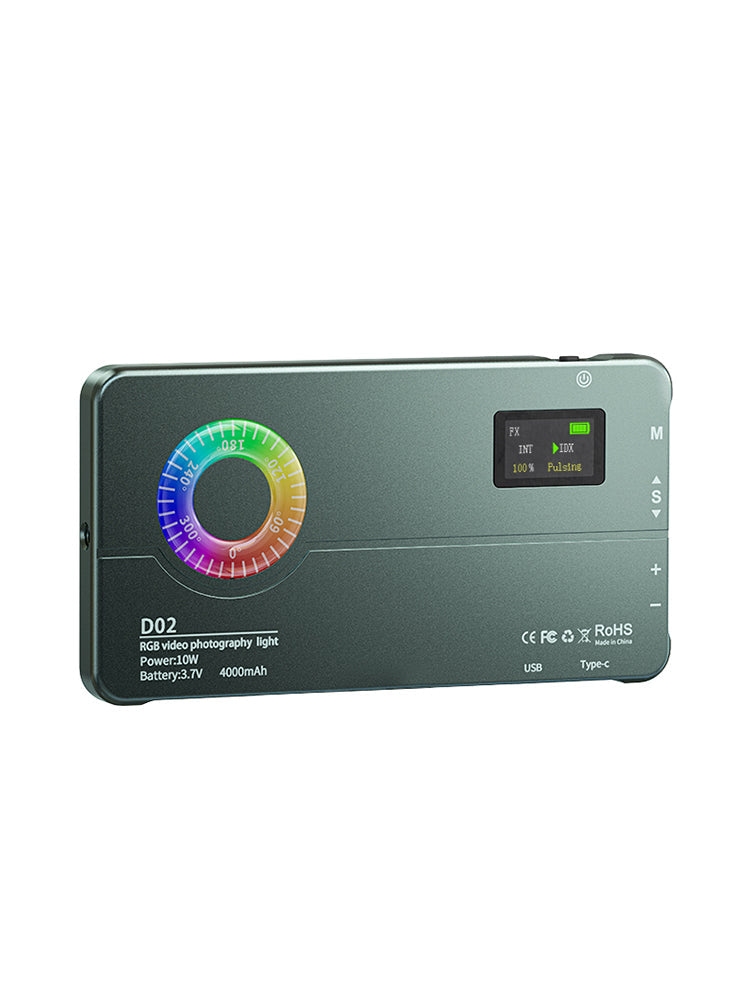 Kamera wideo D02 RGB Fill Light Telefon komórkowy Kolorowe światło wypełniające LED na żywo