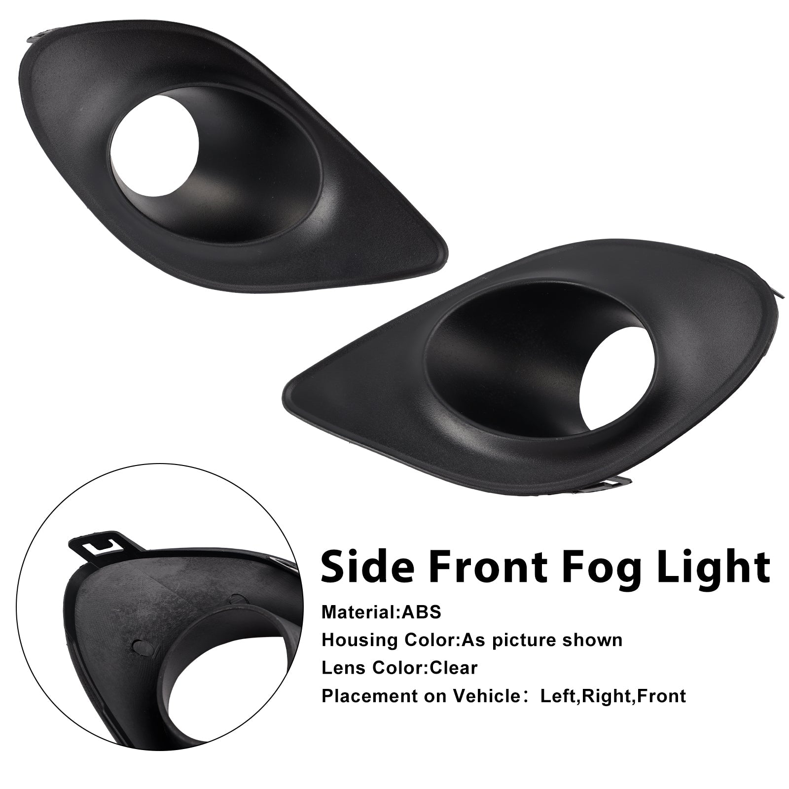 Par de cubiertas de niebla para Dodge Charge 2015-2022 68280428AA