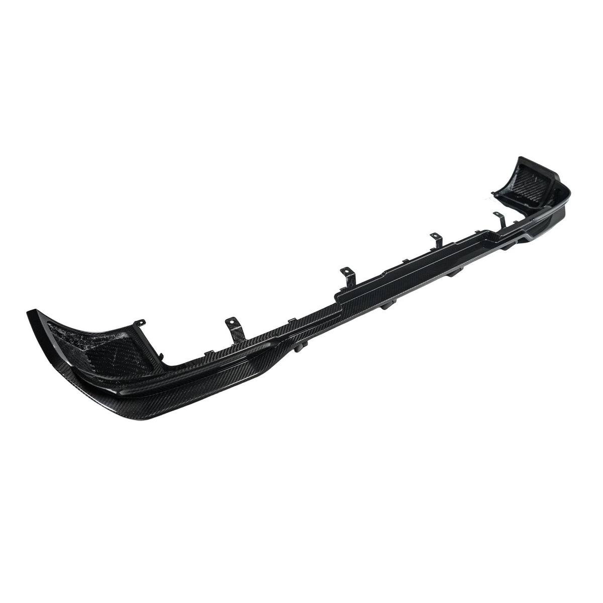 Een diffuserlip van droog koolstofvezel voor de achterbumper, compatibel met de Mercedes-Benz G-Klasse. W465 (vanaf 2025)