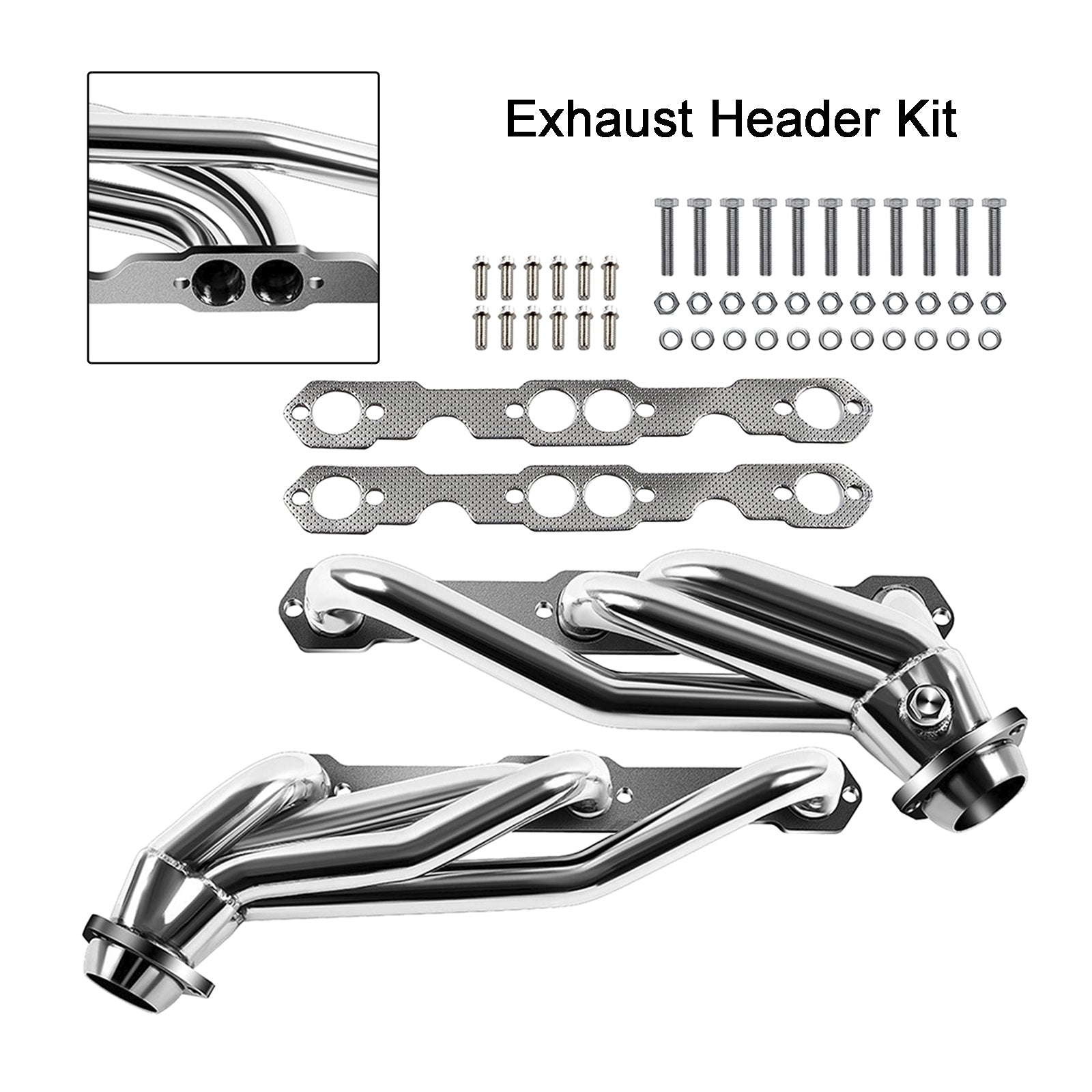 1 kit de colector de escape de acero inoxidable para Chevy Blazer Tahoe y GMC Yukon K1500 C1500