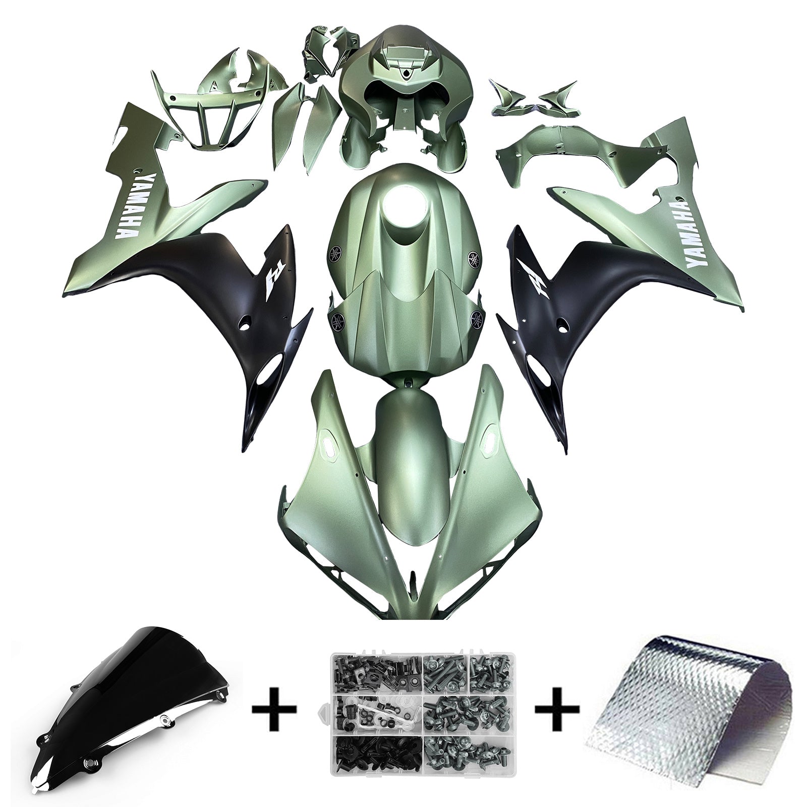 Wtryskowe Zestaw owiewki nadwozie Plastikowe ABS DOSIDY DO YAMAHA YZF 1000 R1 2004-2006