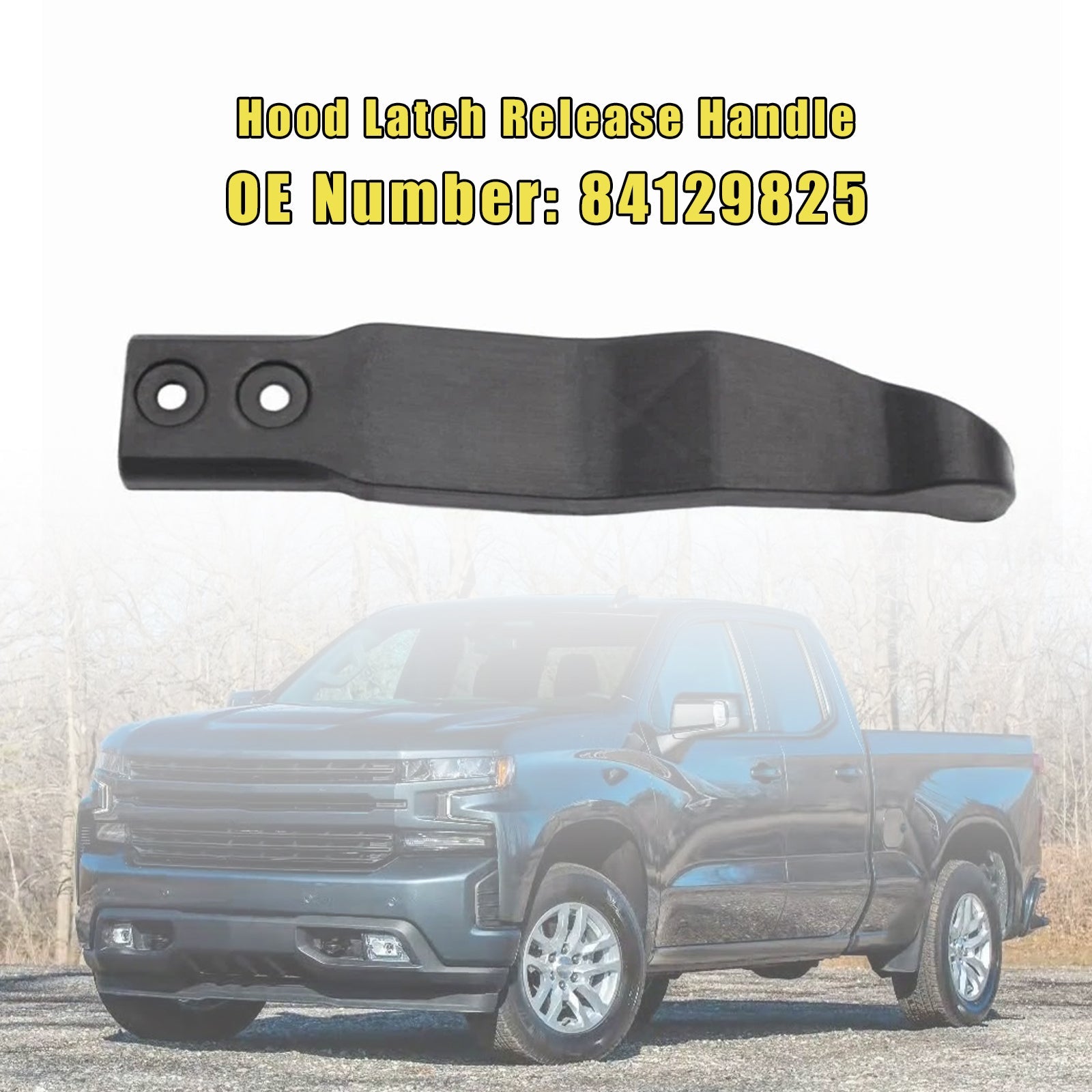 Ontgrendelhandvat van de kap van de Chevrolet Silverado 1500 2019-2020 84129825