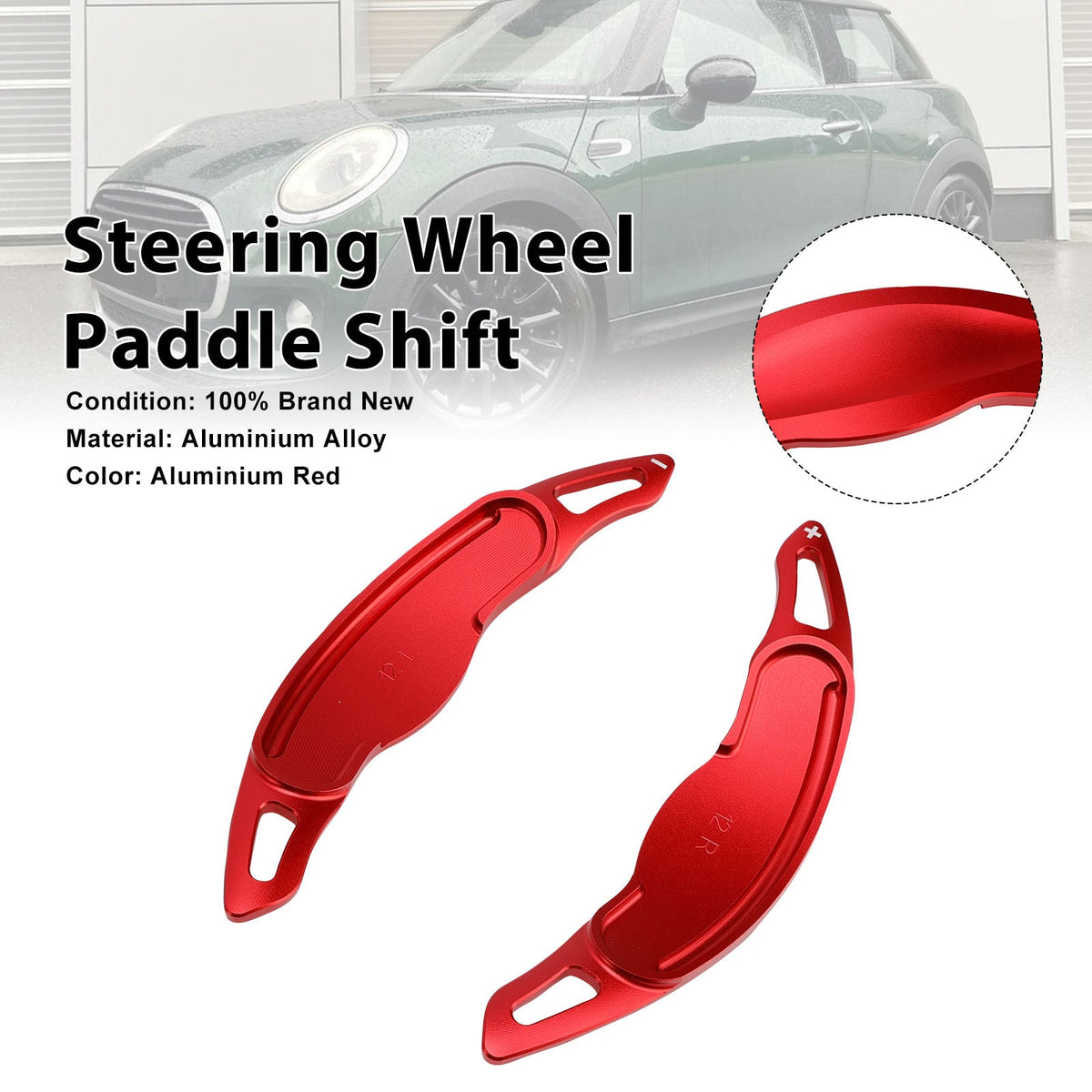 Palettes de changement de vitesse au volant pour Mini F54 F55 F56 F57, aluminium rouge