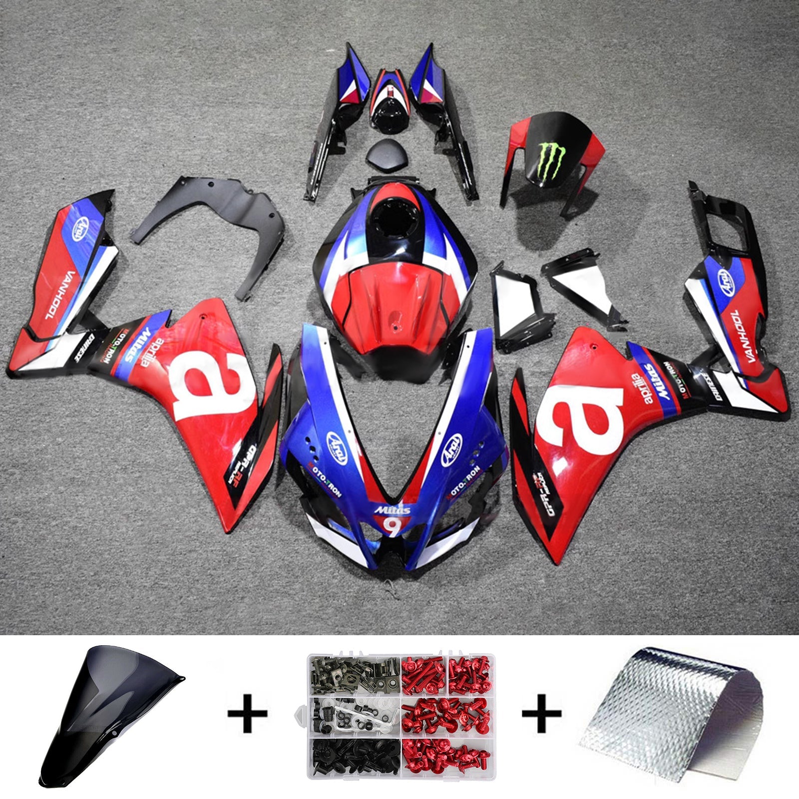 Aprilia Rs4 125 Kit de carenado de inyección 2012-2016