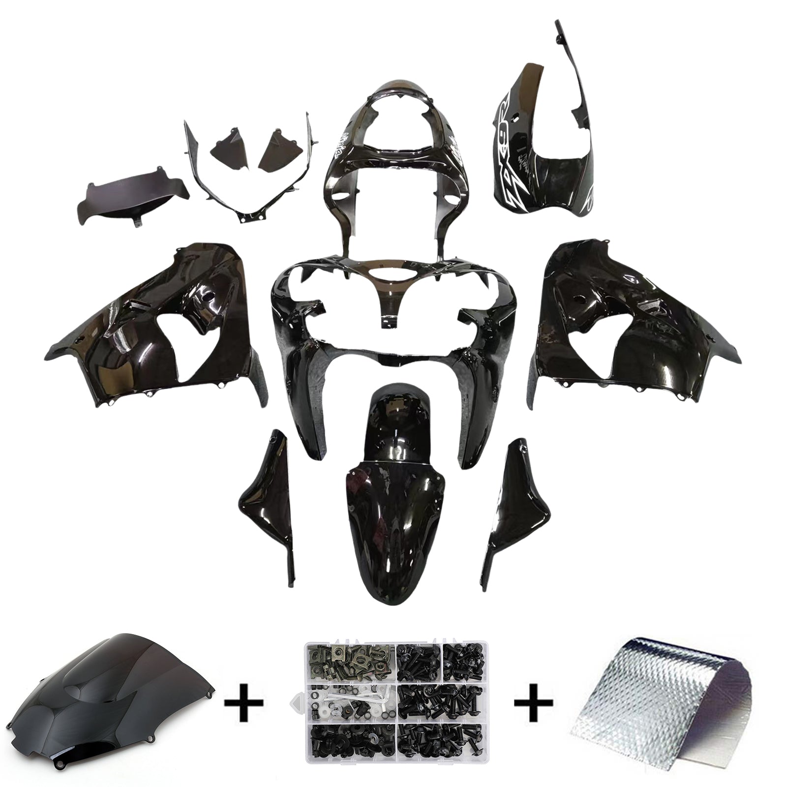 Kit de carénage en plastique ABS pour Kawasaki ZX9R 2000-2001