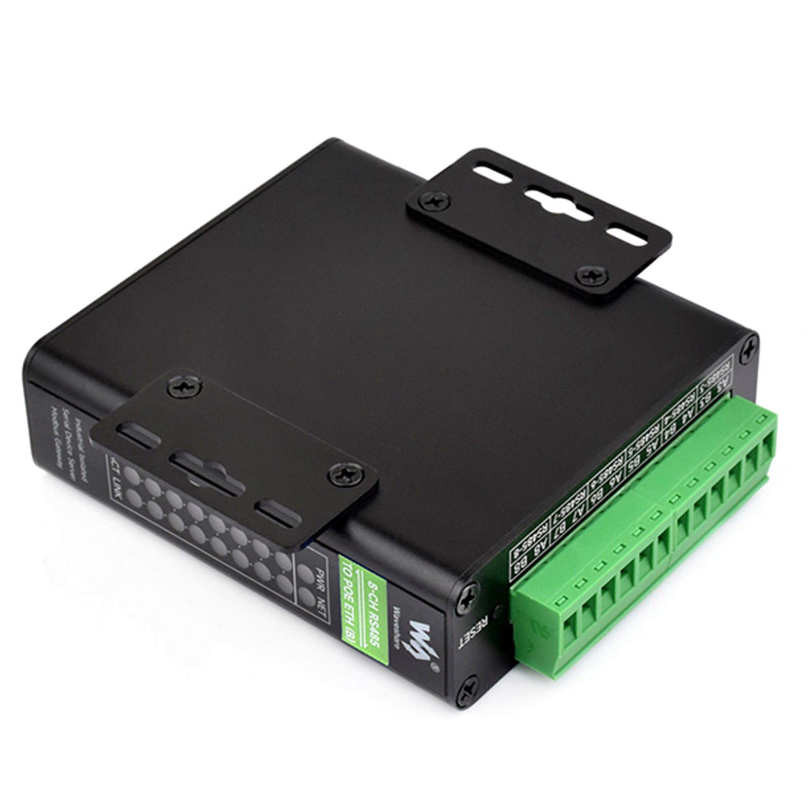 Modulo di porta seriale industriale isolato, gateway Ethernet RS485 a RJ45 in otto tracce