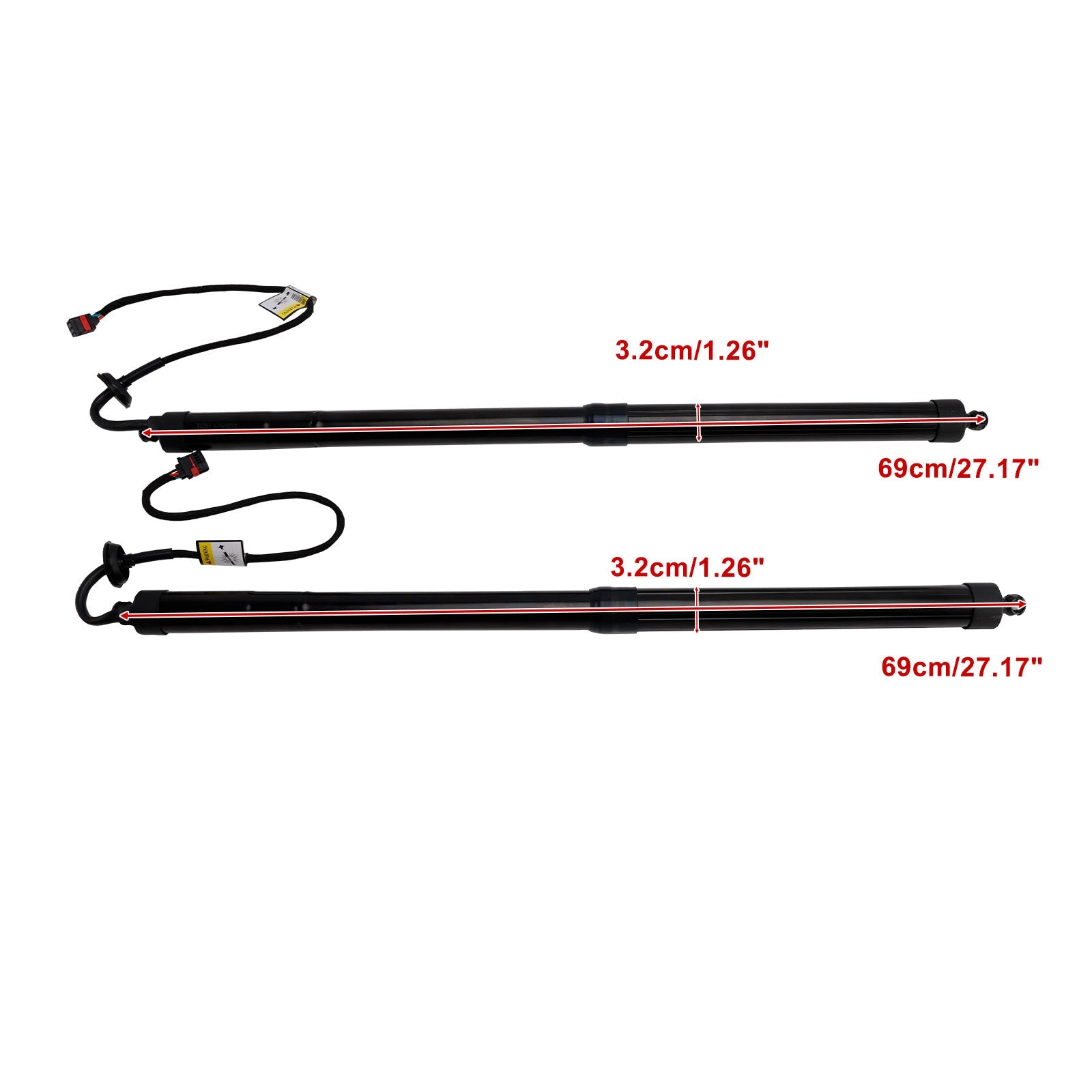 Amortiguador de gas eléctrico para portón trasero (2 piezas) para Volvo V60 II (2018-2024) - Número de pieza :32357571