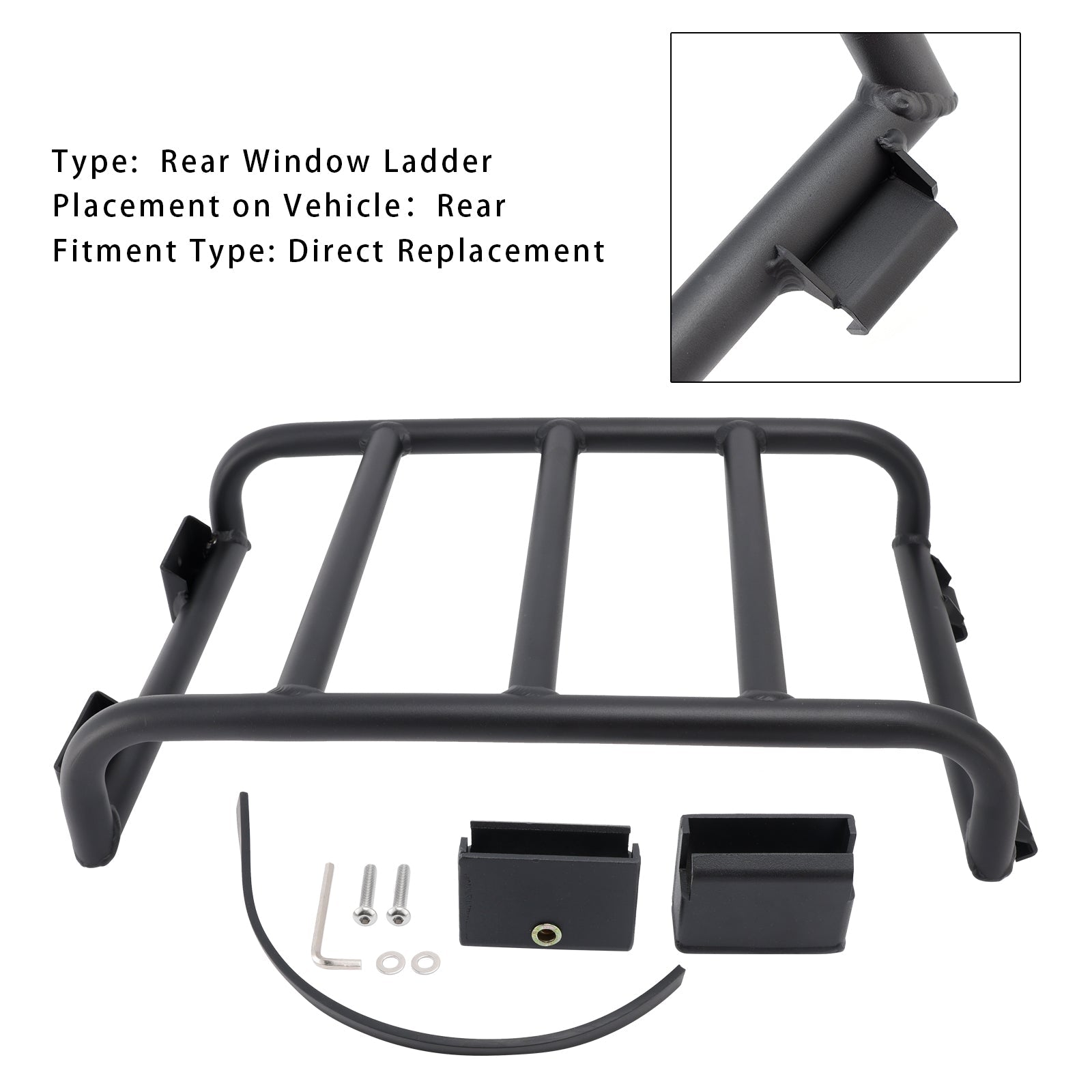 Scala del telescopio posteriore per Jeep Wrangler JL JLU 2 Portes e 4 Porte 2018-2024