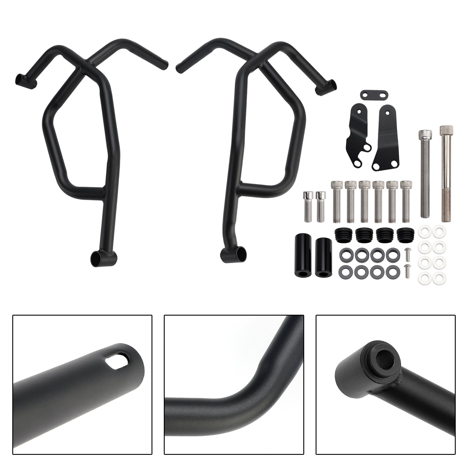 Barre de protection inférieure pour moteur Yamaha Tracer 7 (2021-2025), cadre en acier, noir