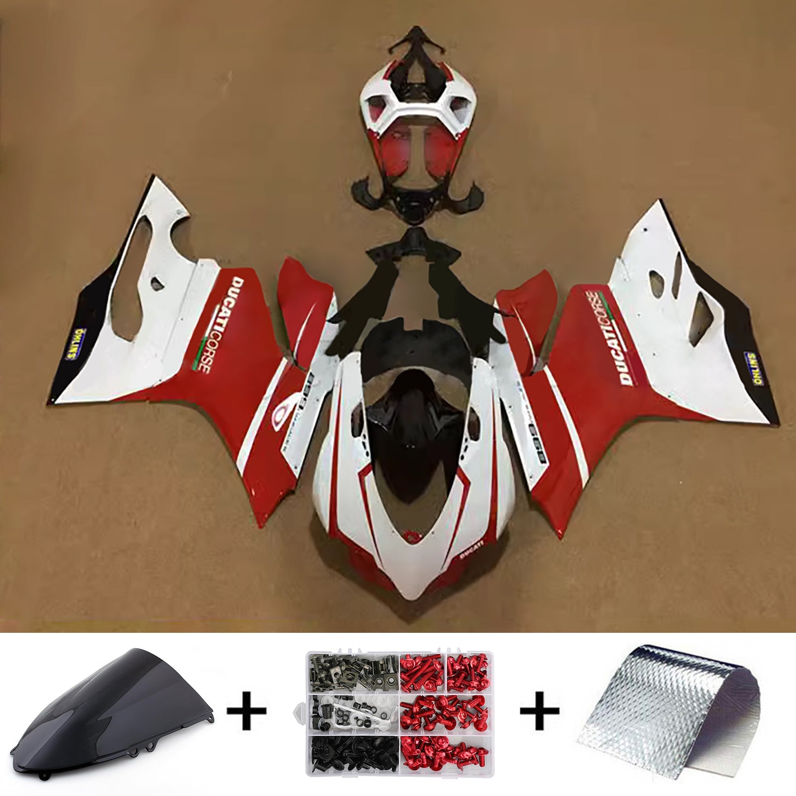 Kit di carenatura a iniezione Ducati 1199 2012-2015 Bodywork di plastica ABS