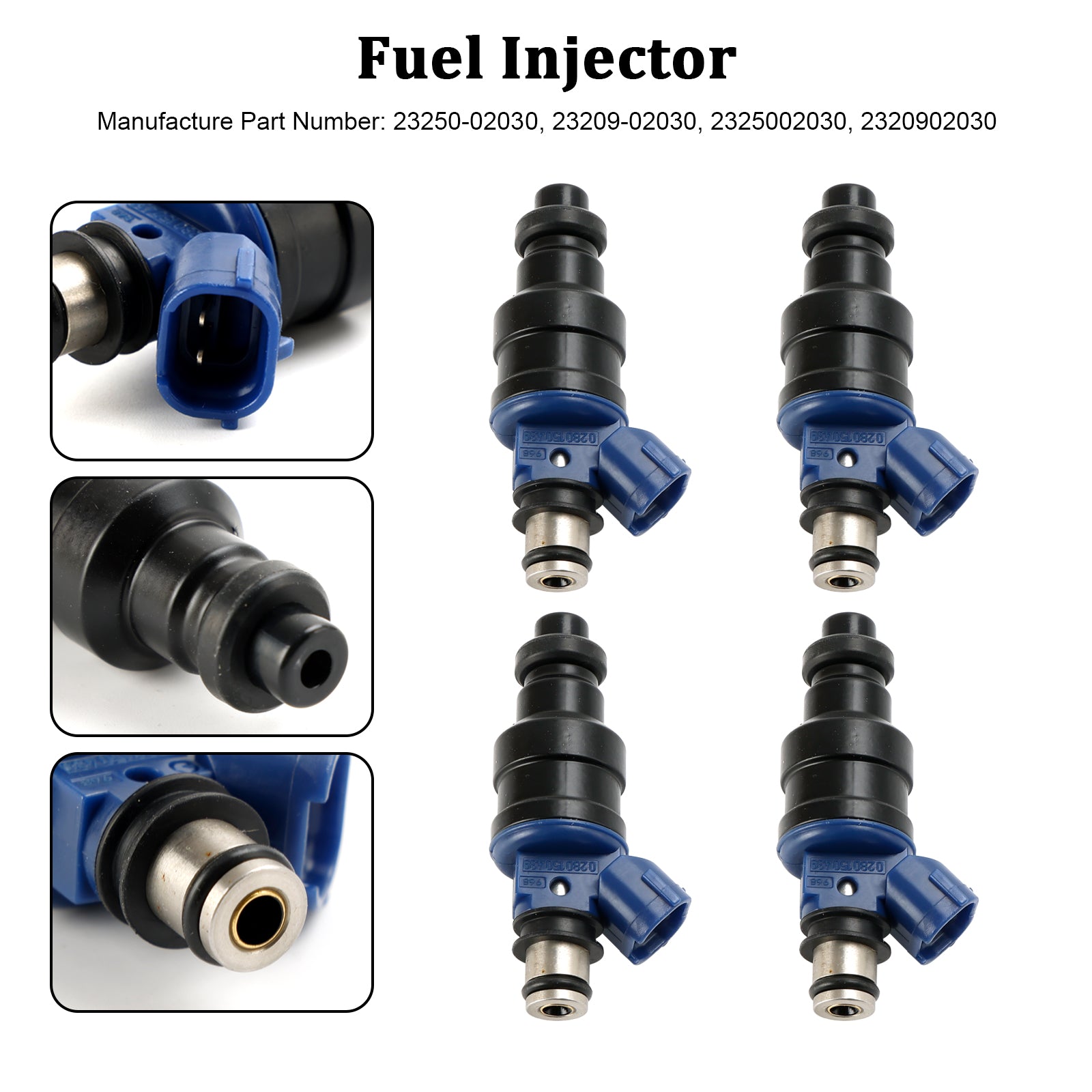 4PCS Fuel Injector 23250-02030 Pour Toyota Carina 1992-1997 23209-02030