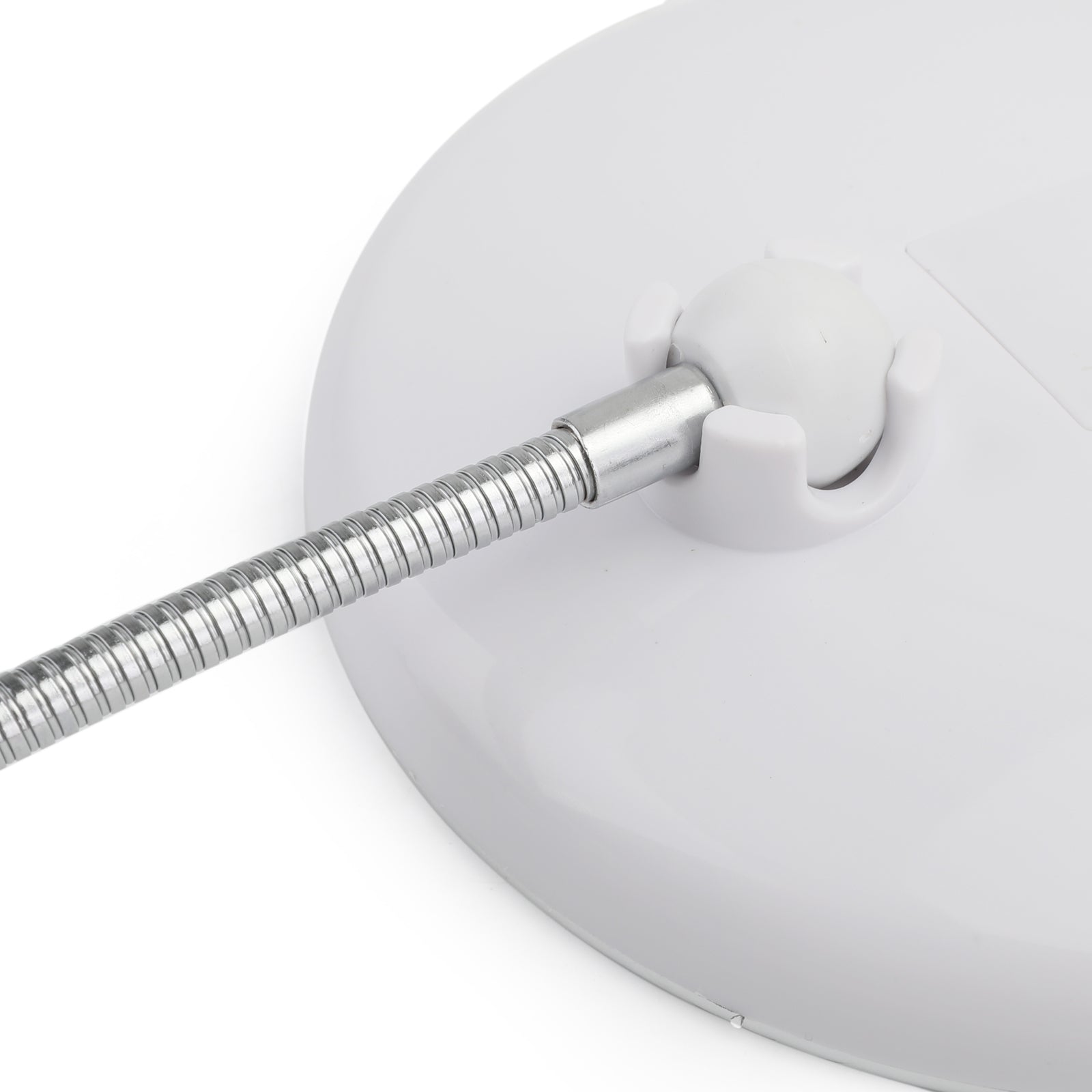 10-kratno fleksibilno ogledalo z gosjim vratom in LED kopalniško lučko z priseskom 7"