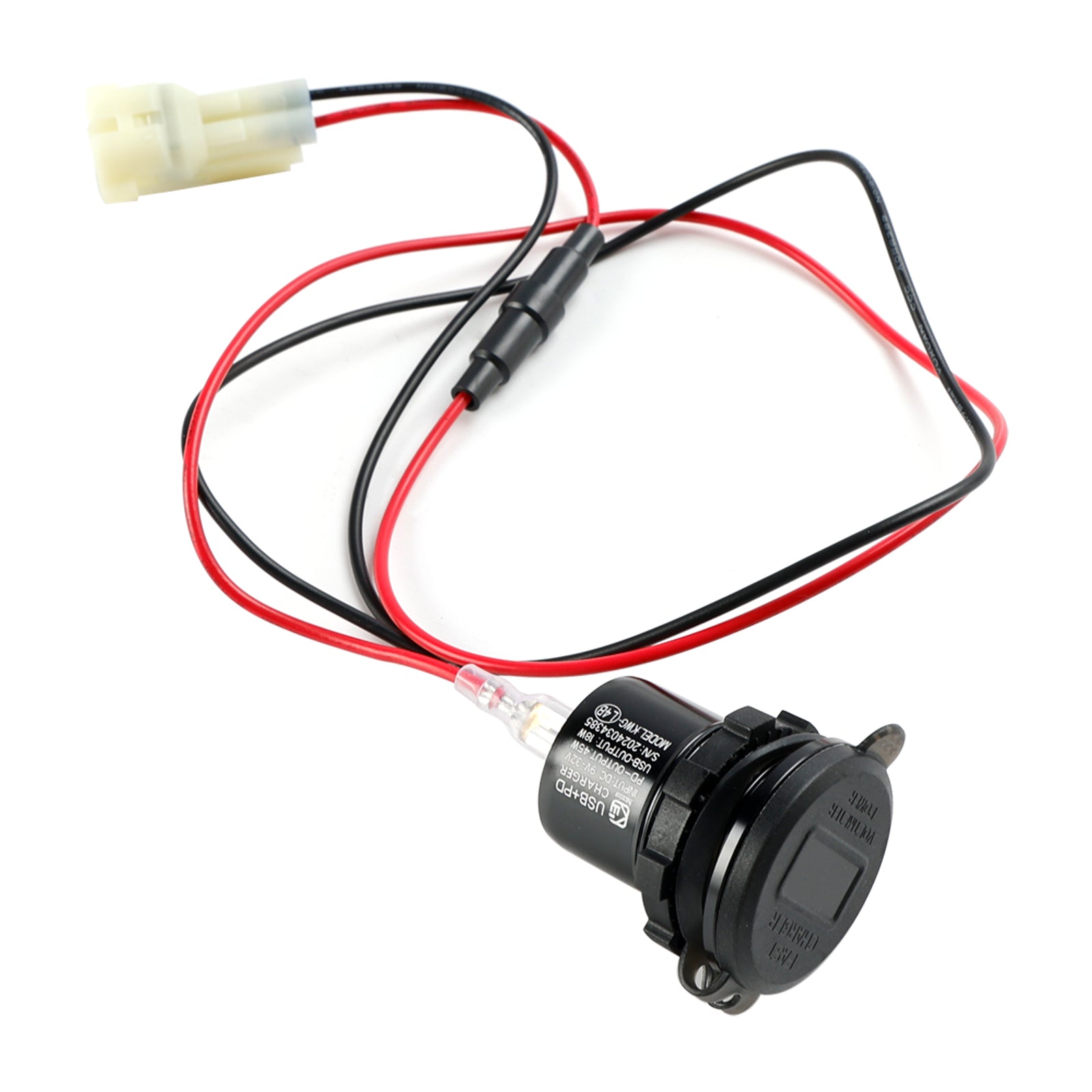 Kawasaki Versys 650 2022-2024 Cargador Montaje Rápido 12V USB + Toma Tipo C