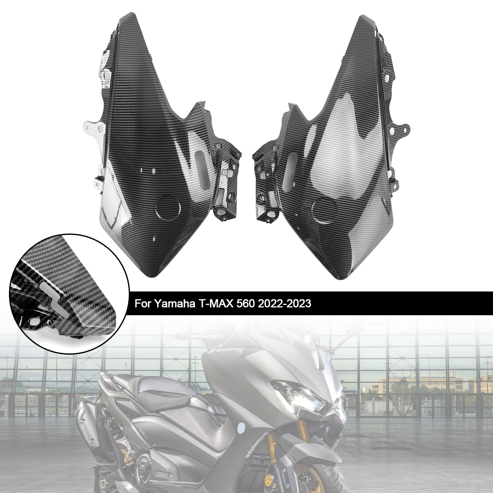 2022-2023 Yamaha T-MAX 560 Owiewka przedniego panelu reflektorów bocznych