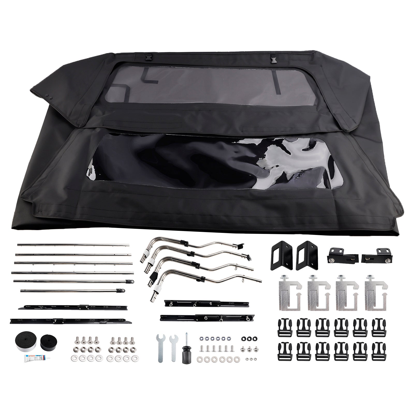 Toit de camion souple de 6 po pour Toyota Tacoma 4 portes 2005-2015