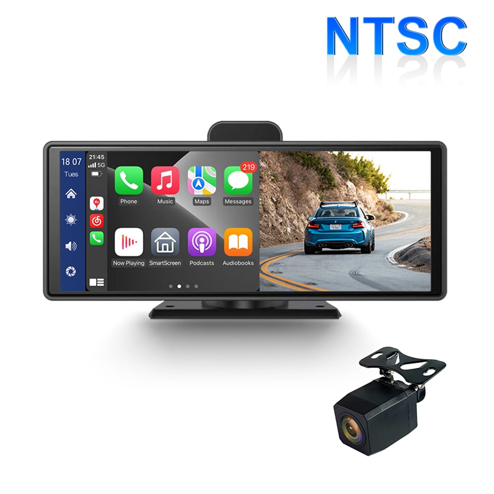 Formato NTSC DVR con pantalla inteligente de 10,26 pulgadas para autobús y camión RV + cámara de visión trasera
