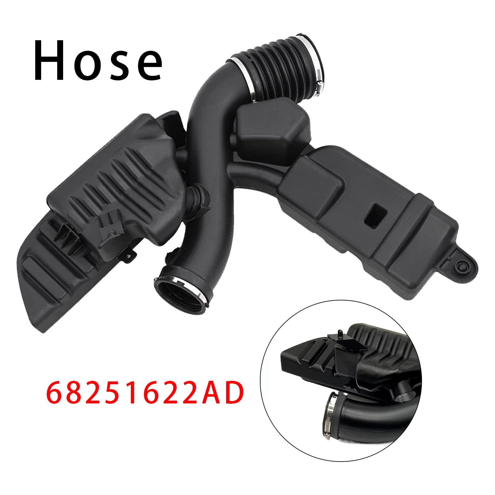 Terugtrekveer met hoeksensor, uitsluitend voor Grand Cherokee 3.6L (2016-2021), onderdeelnummer 68251622AB