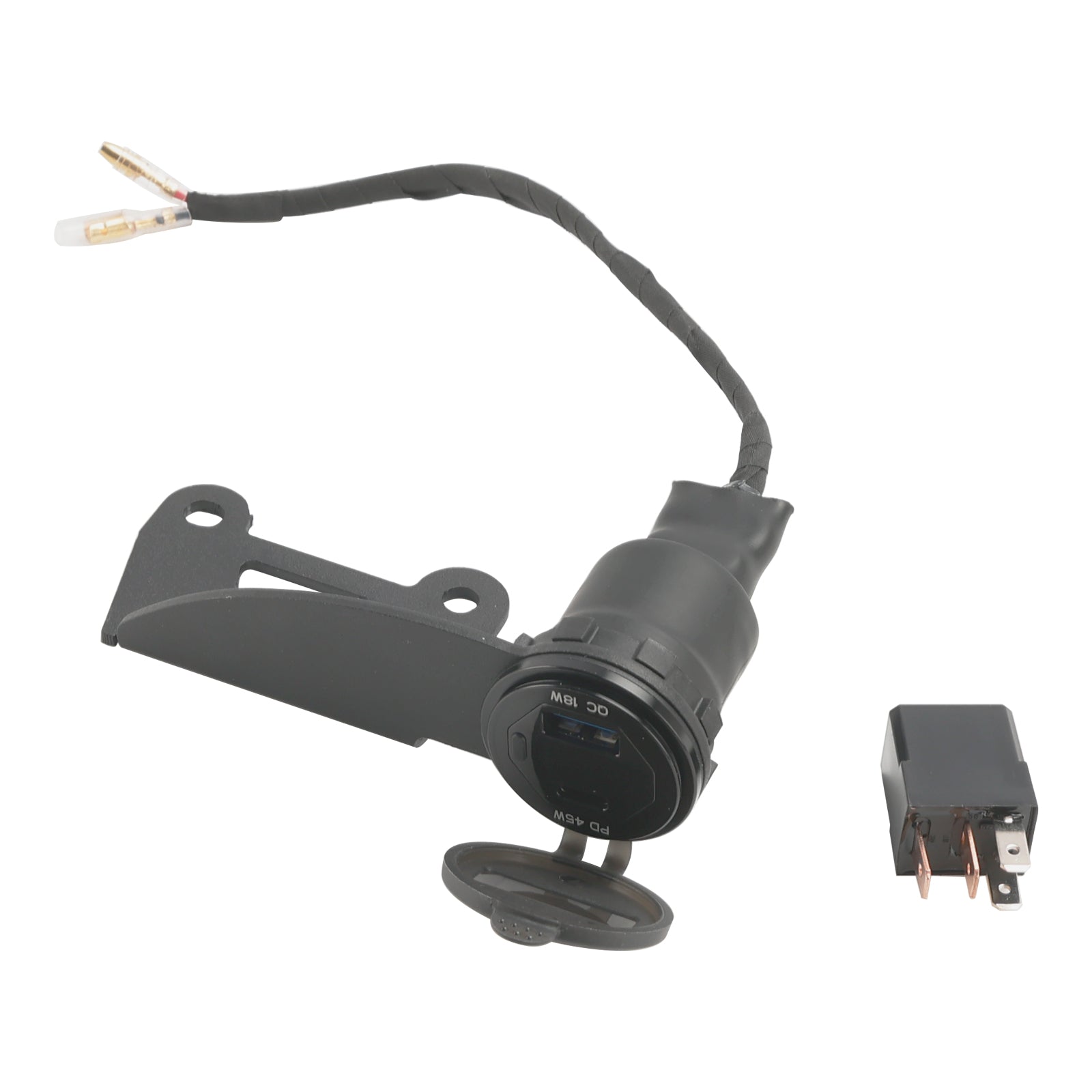 2022-2024 Honda Rebel CMX300 CMX500 Ładowarka 12V USB+C Typ Szybka