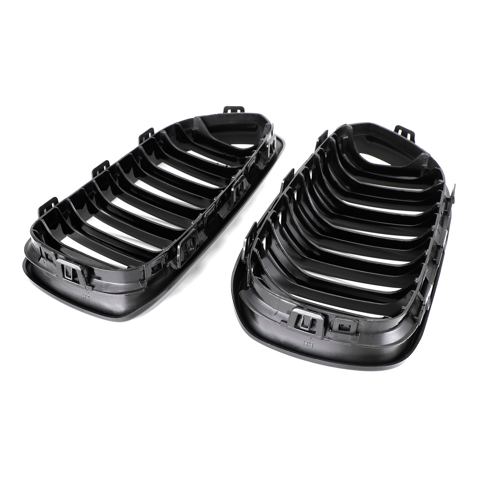 Front Kidney Grill Grille pour BMW 1 Series F20 F21 2015-2017 Gloss Black Double