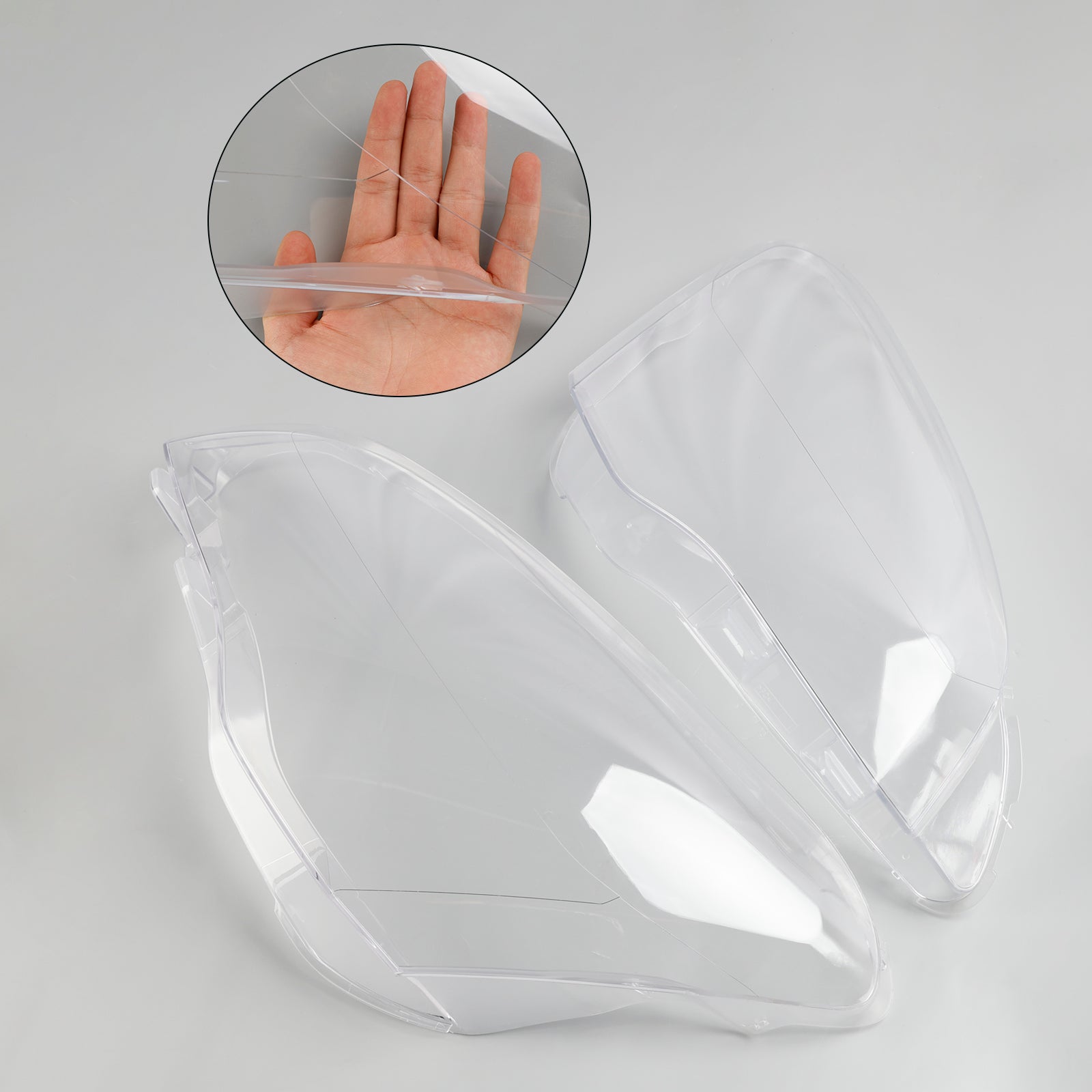 3/2012-2018 Couvercle de lentille de phare gauche + droit pour fourgonnette Citroën Berlingo Mk2