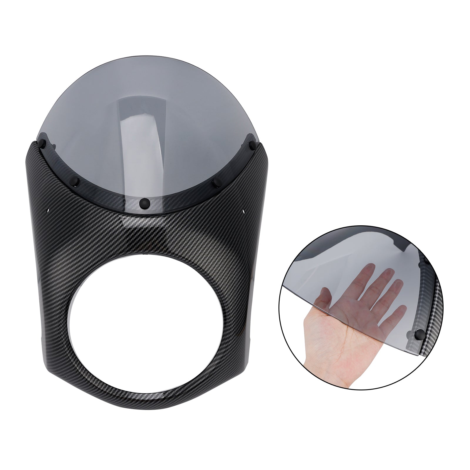 Fiera del parabrezza del faro per eliminatori Kawasaki 500 2024-2025