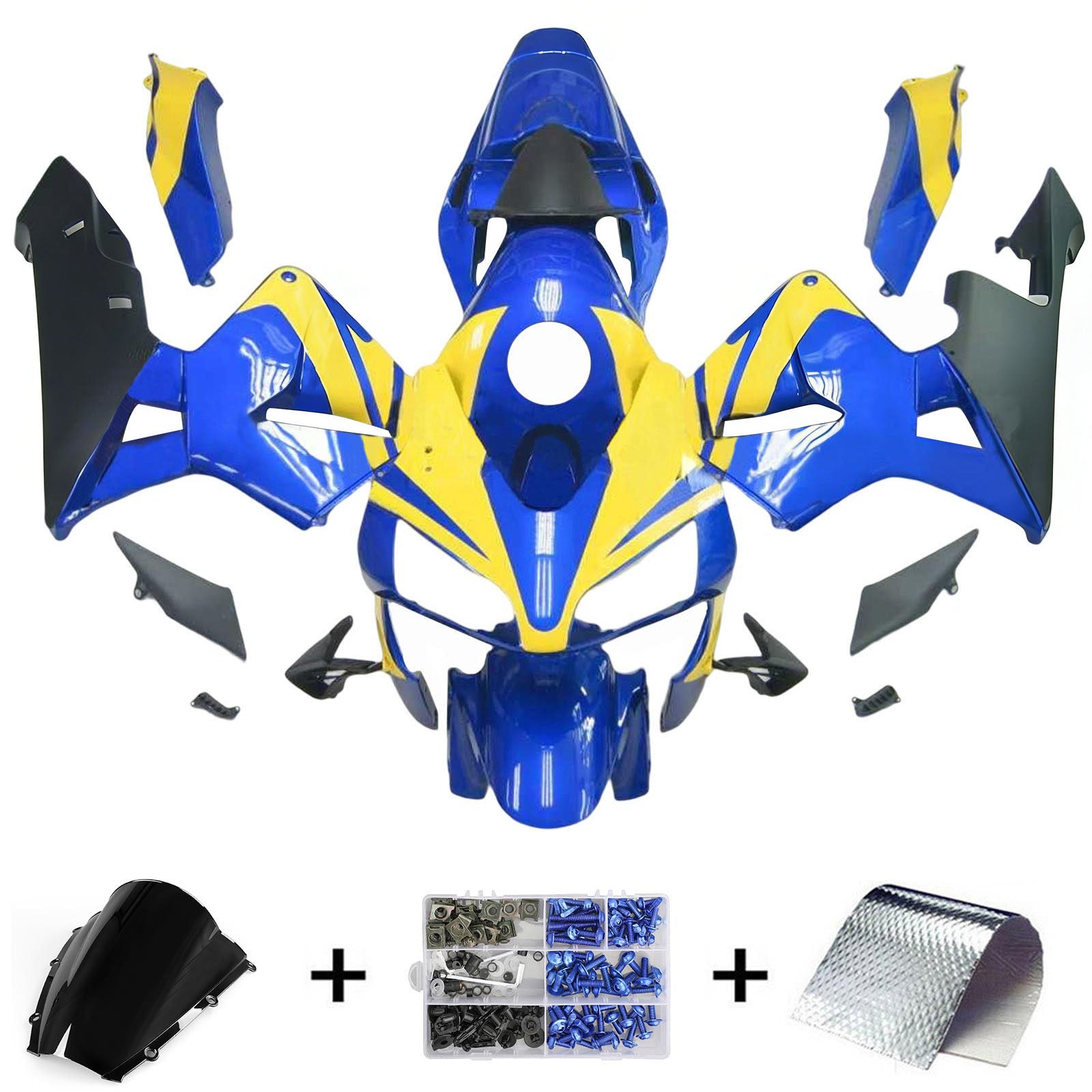 Kit de carénage par injection, carrosserie en plastique ABS pour Honda CBR600RR 2003-2004 F5