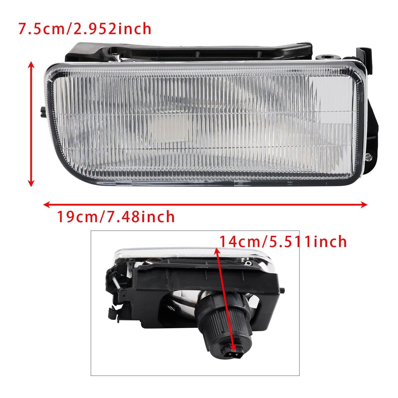 Paire de phares antibrouillard avant sans ampoules pour BMW Série 3 E36 1992-1998