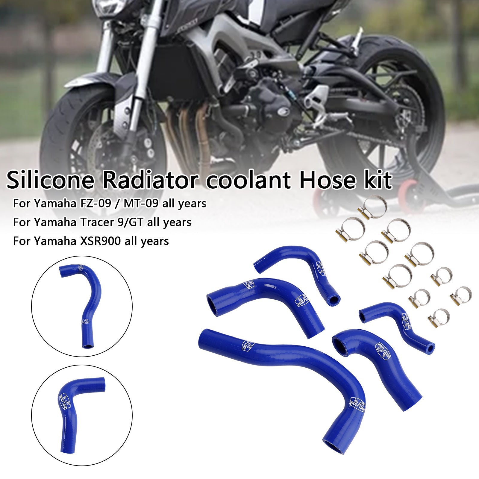 Líquido de enfriamiento de silicona para Yamaha MT-09 XSR900 Tracer 9/GT cada año